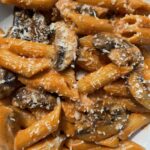 SPICY PINK MUSHROOM PASTA
