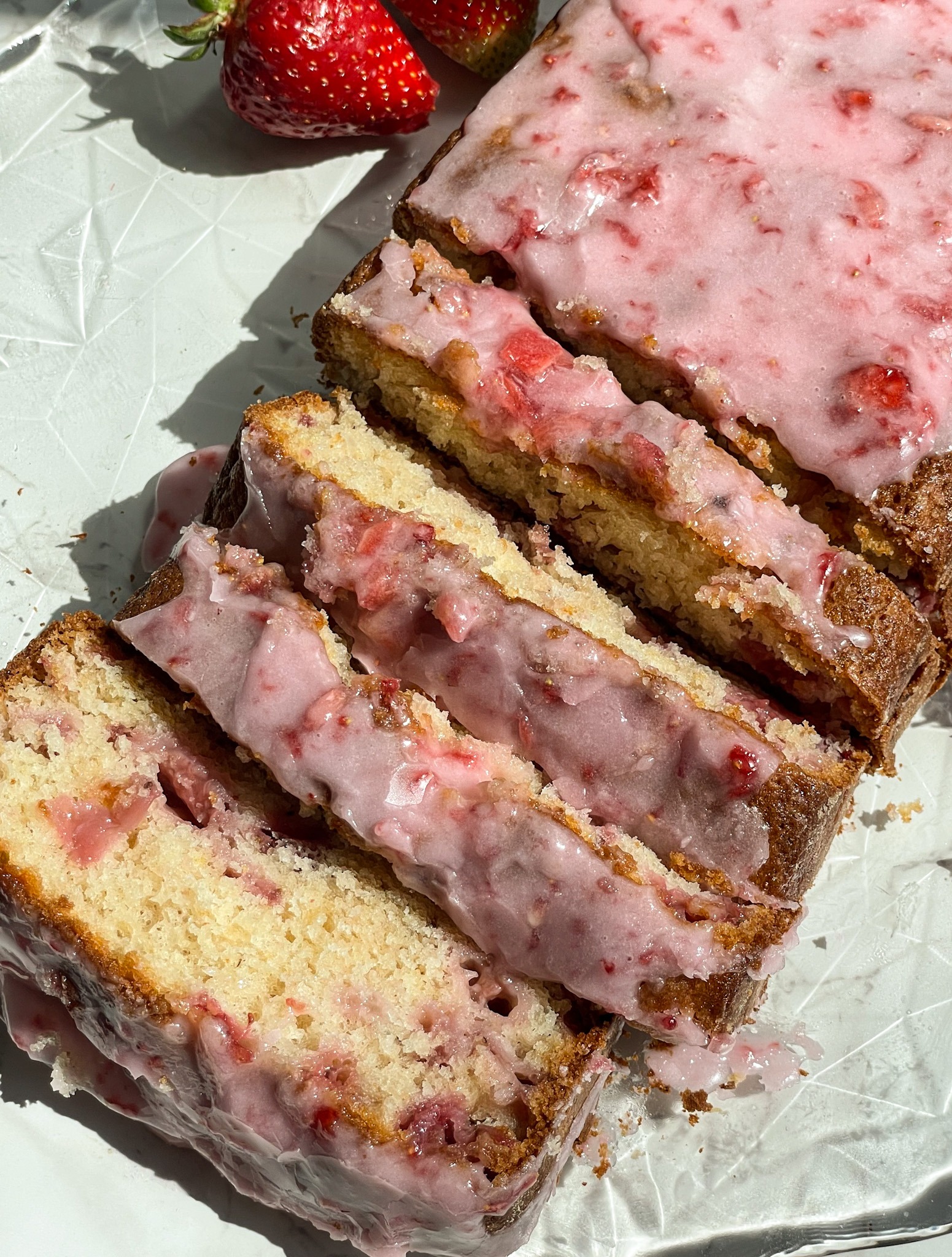 STRAWBERRY LOAF CAKE