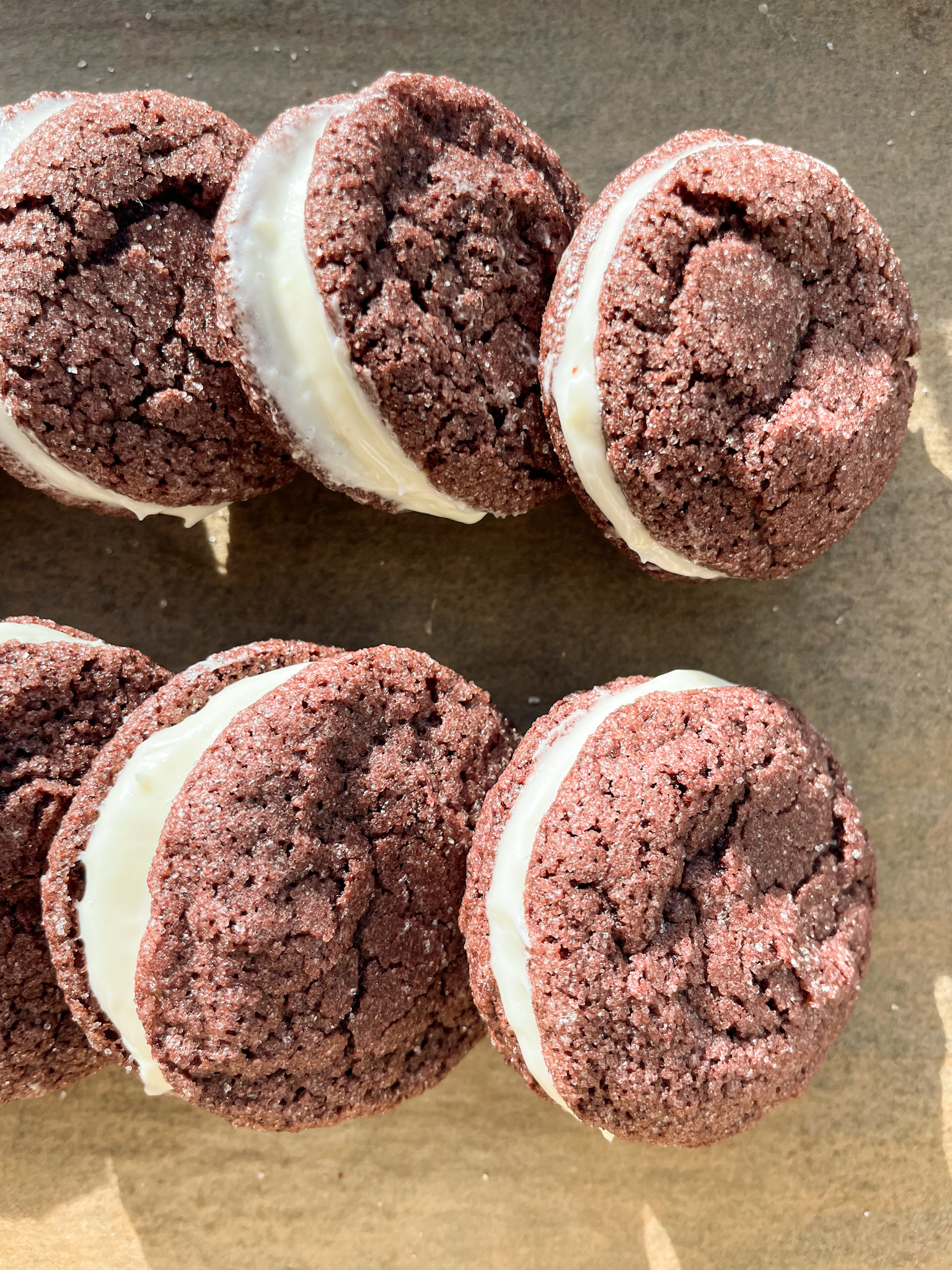 Red Velvet Sandwich Cookies