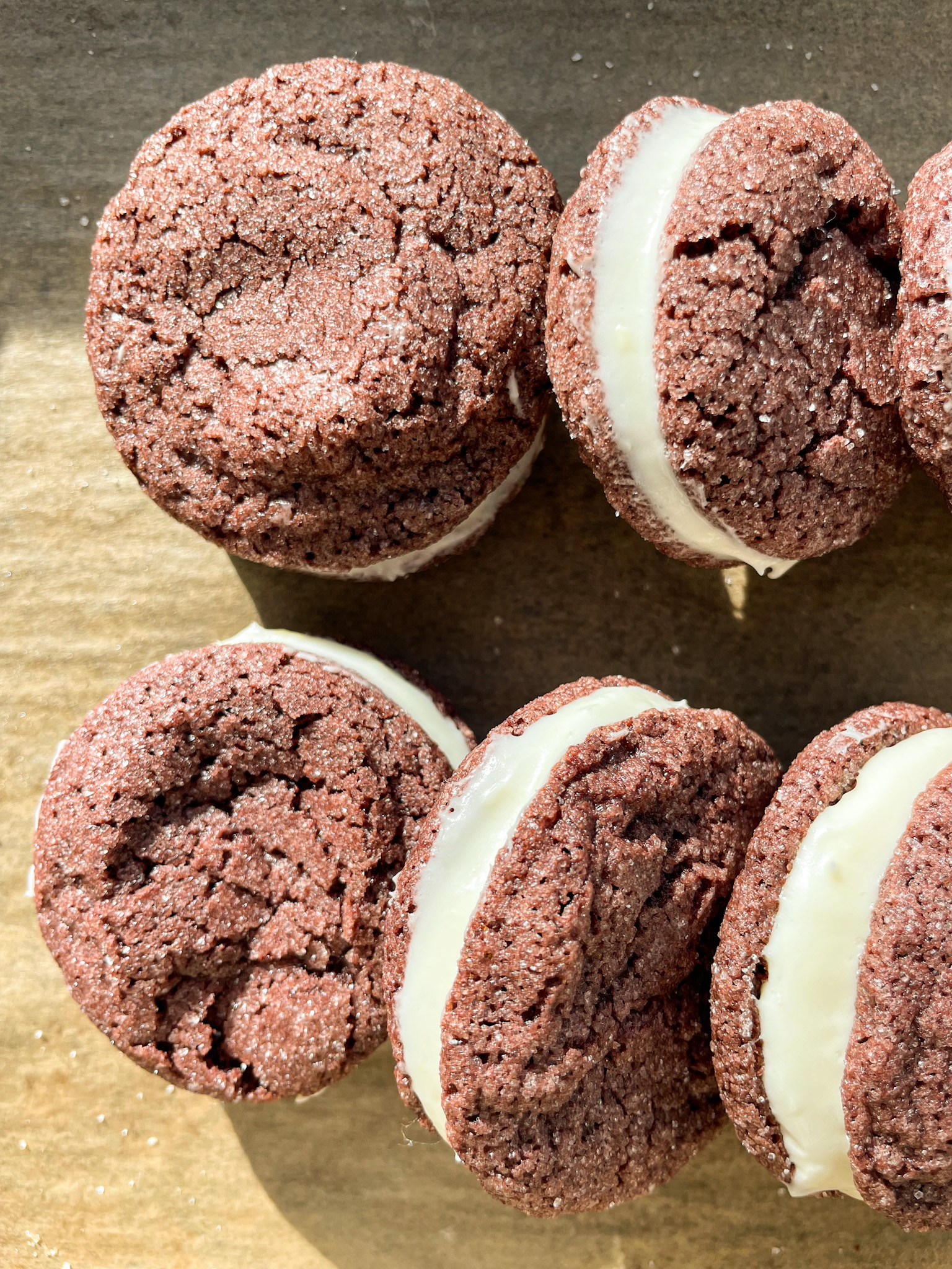 Red Velvet Sandwich Cookies