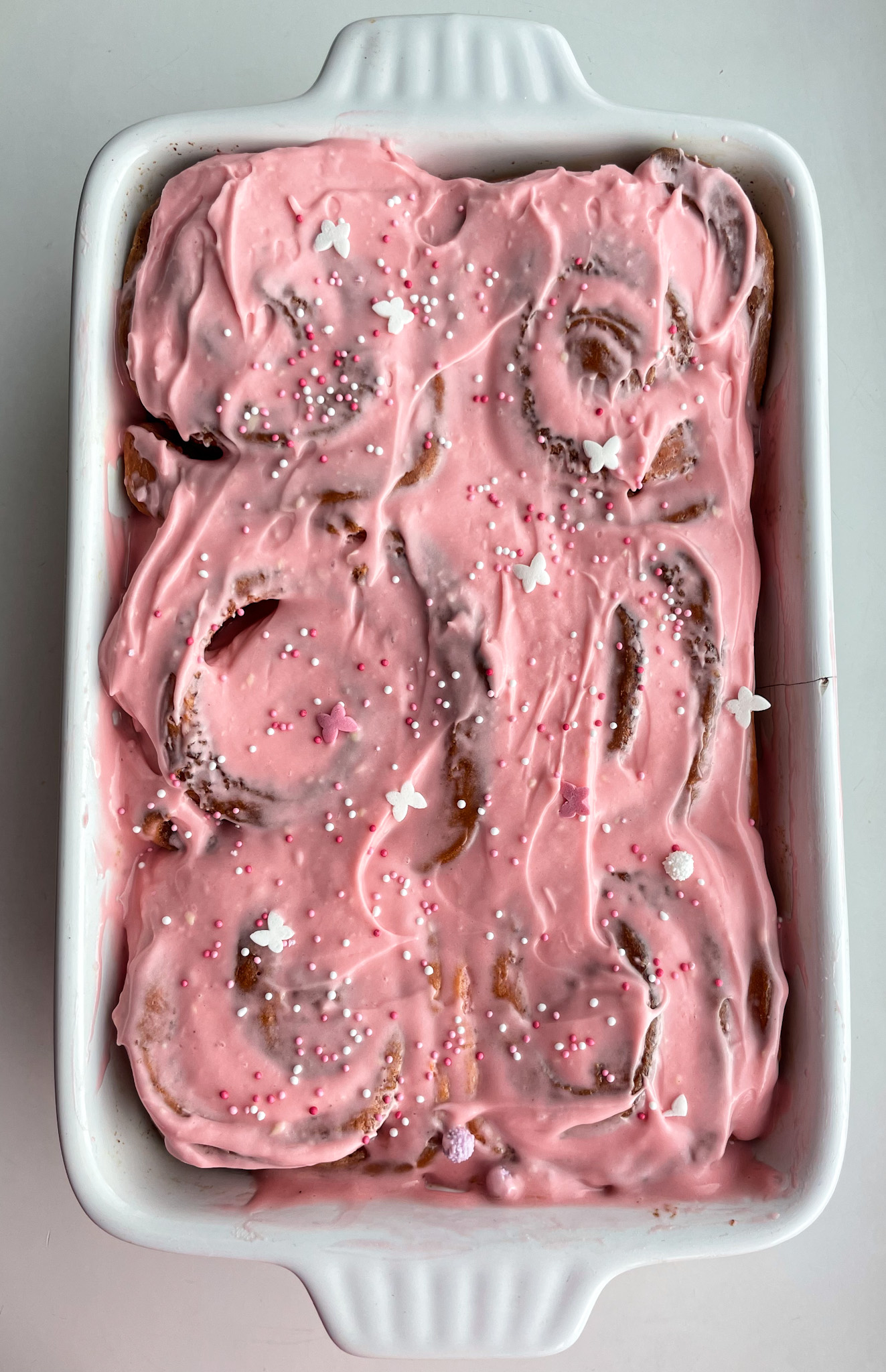 Pink Cinnamon Rolls