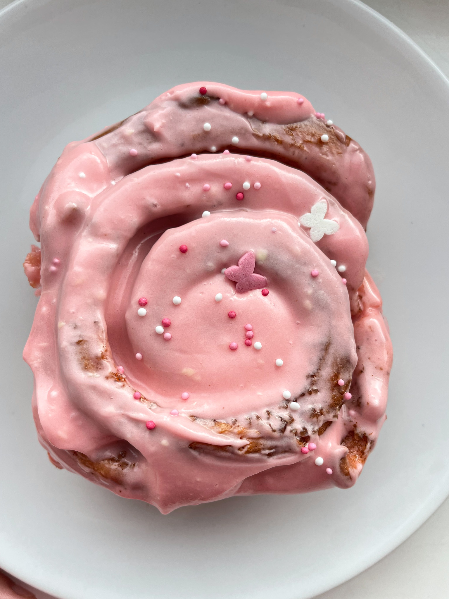 Pink Cinnamon Rolls