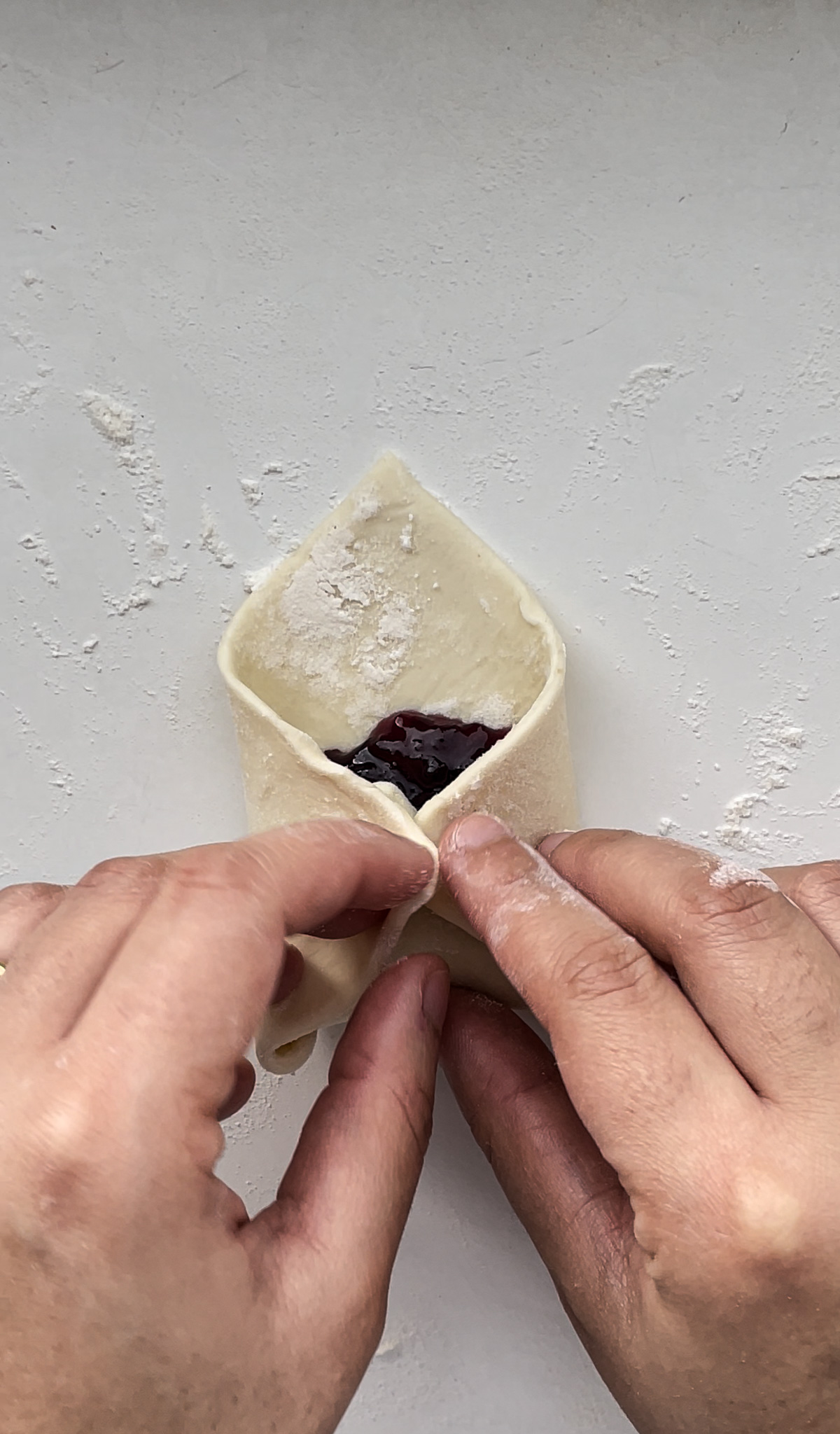 Preparing Love Letter Pastries