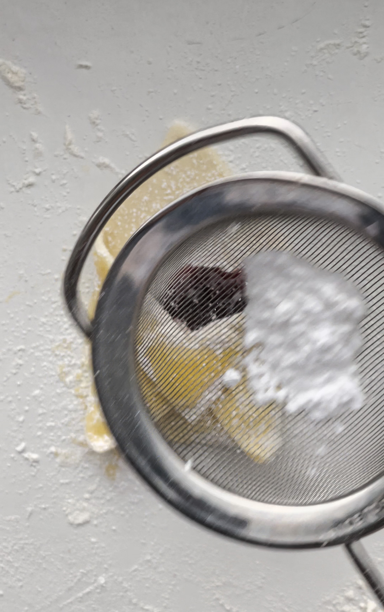 Sprinkling on the Love Letter bread