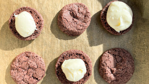 Red Velvet Sandwich Cookies