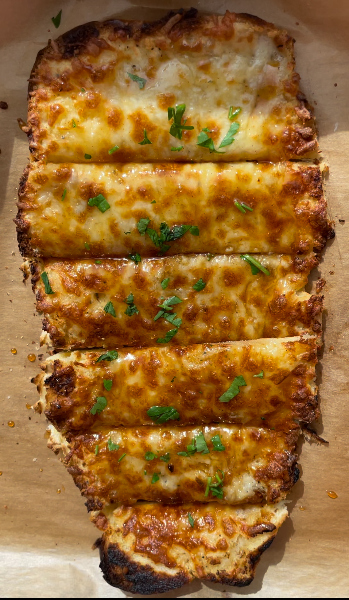 Hot Honey Garlic Bread