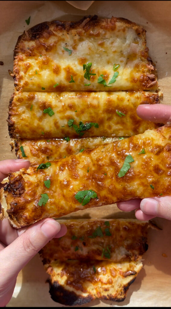 HOT HONEY GARLIC BUTTER CHEESE BREAD