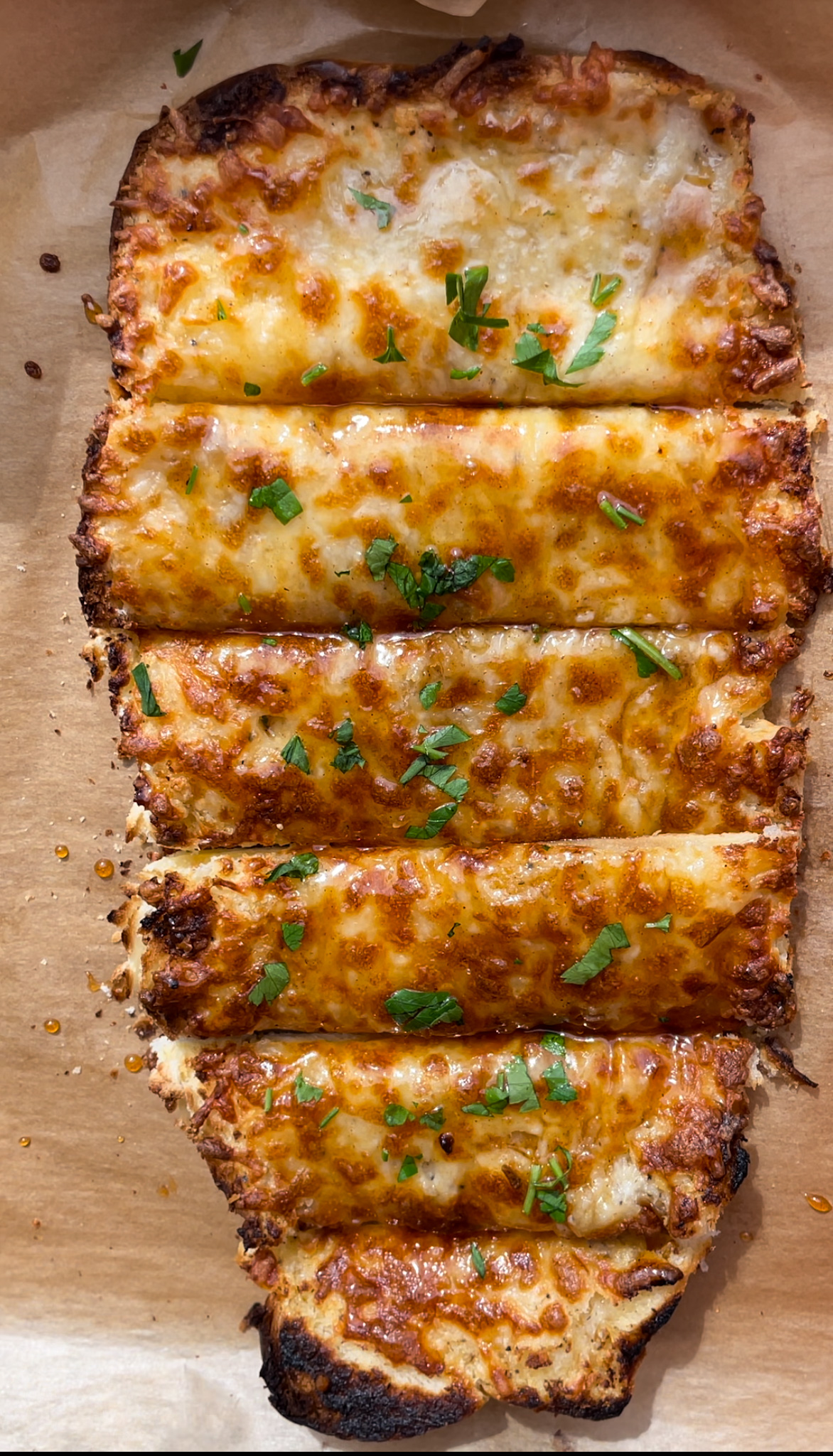 Hot Honey Garlic Bread
