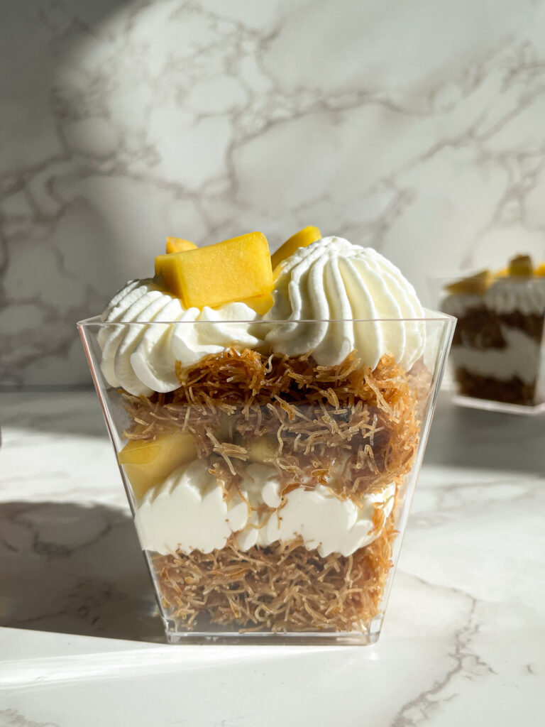 MANGO CREAM KUNAFA CUPS