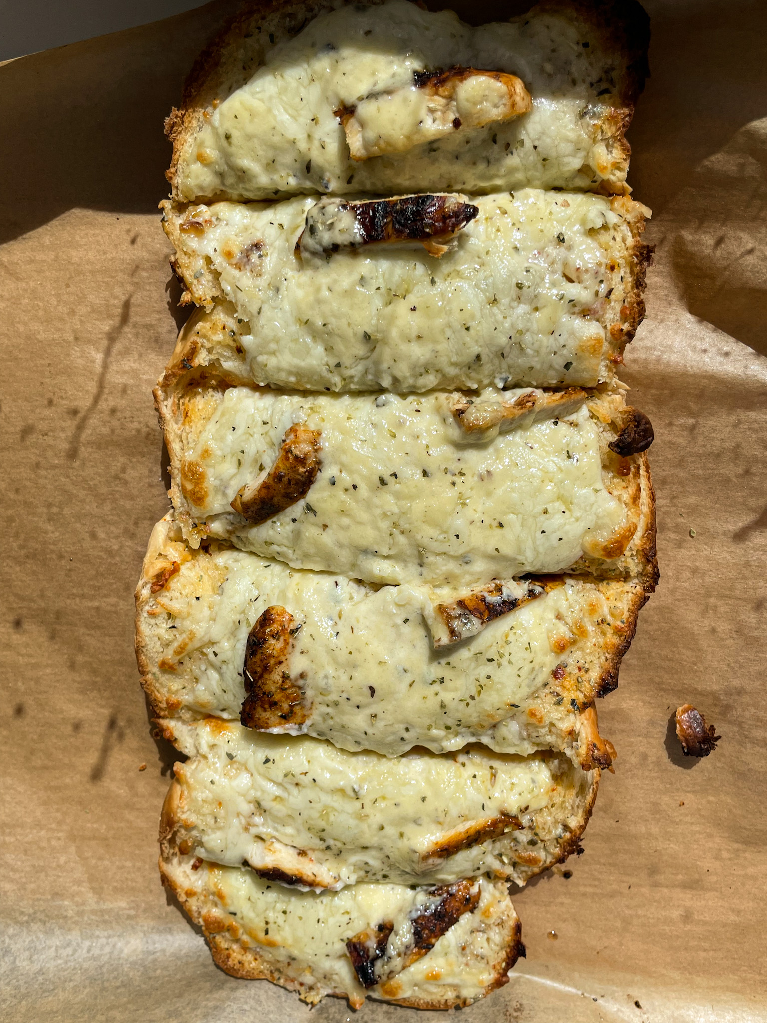 Chicken Alfredo Bread