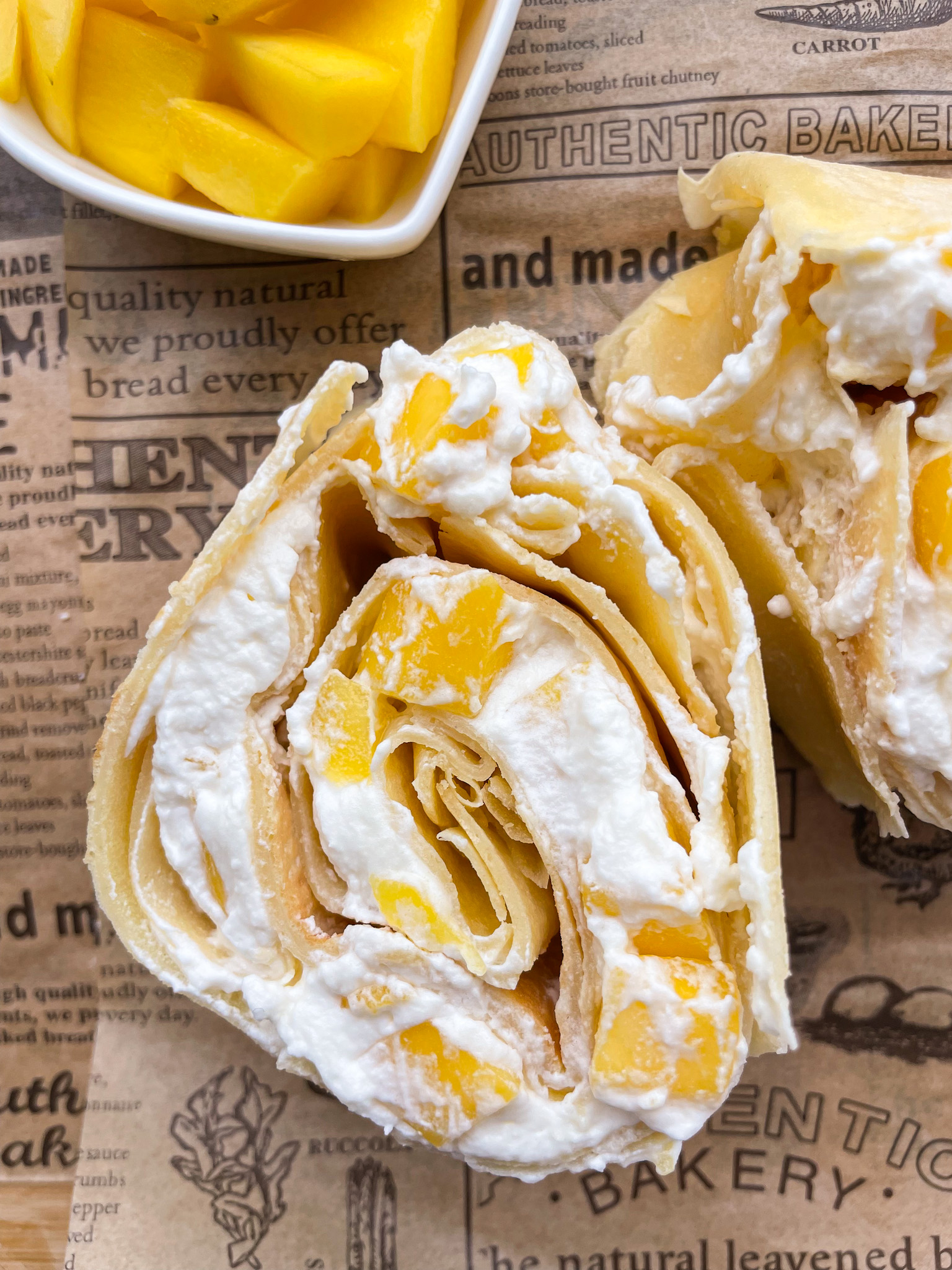 Mango Cream Crepe