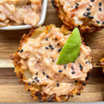 TERIYAKI SALMON CRISPY RICE CUPS