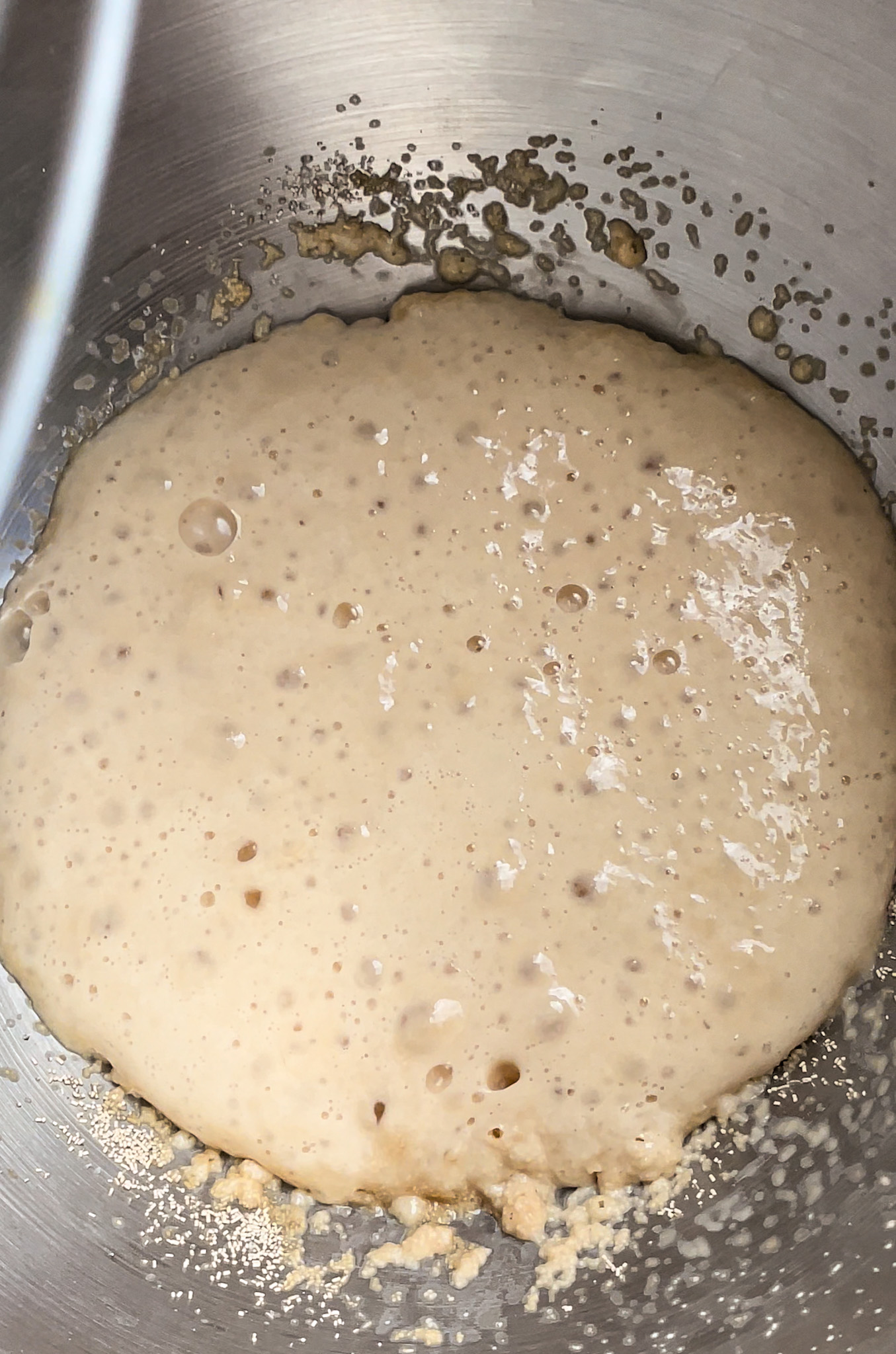 Preparing Flour for Kneading