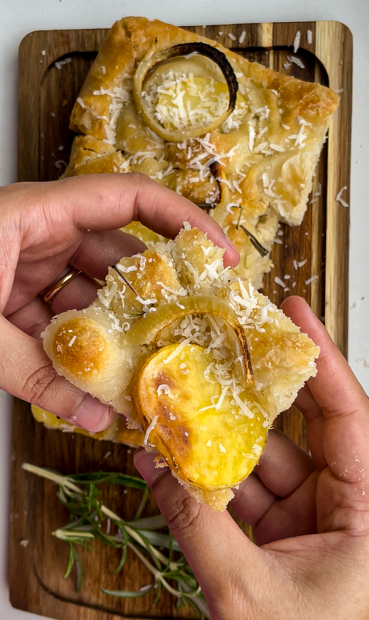 Potato Onion Focaccia