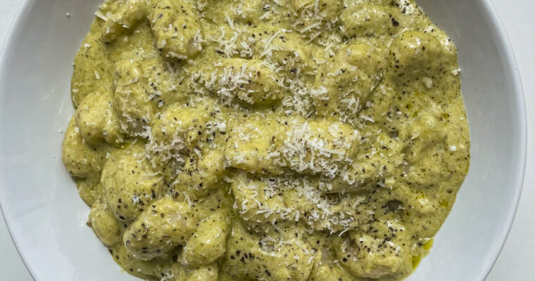 CREAMY PESTO GNOCCHI