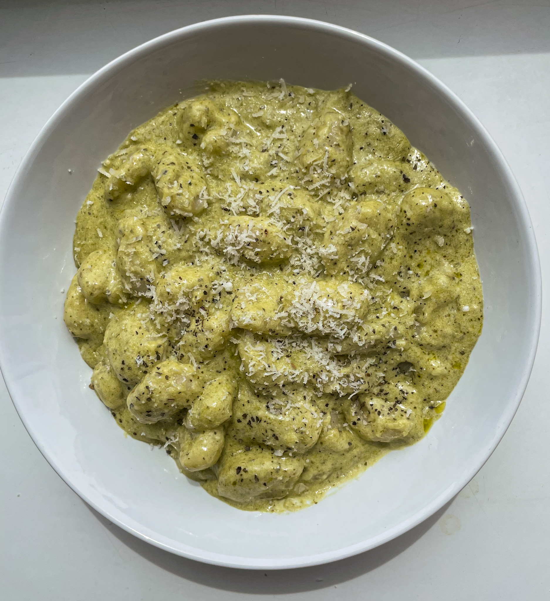 CREAMY PESTO GNOCCHI