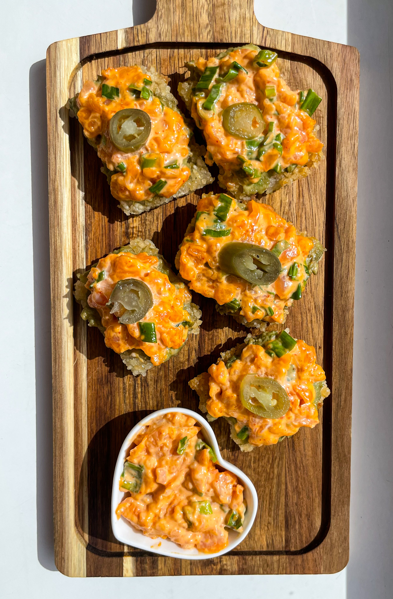 CRISPY SALMON FRIED RICE BITES