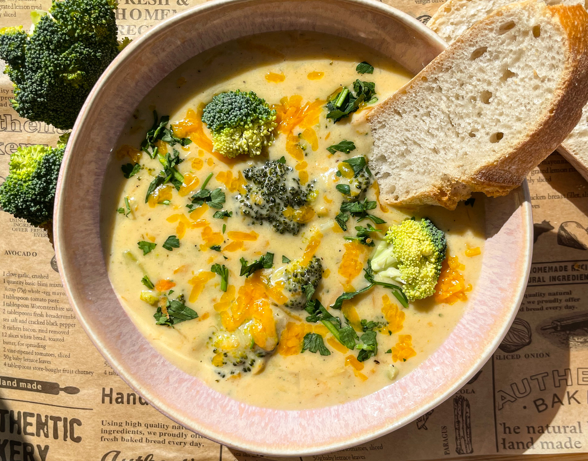 BROCCOLI CHEDDAR SOUP