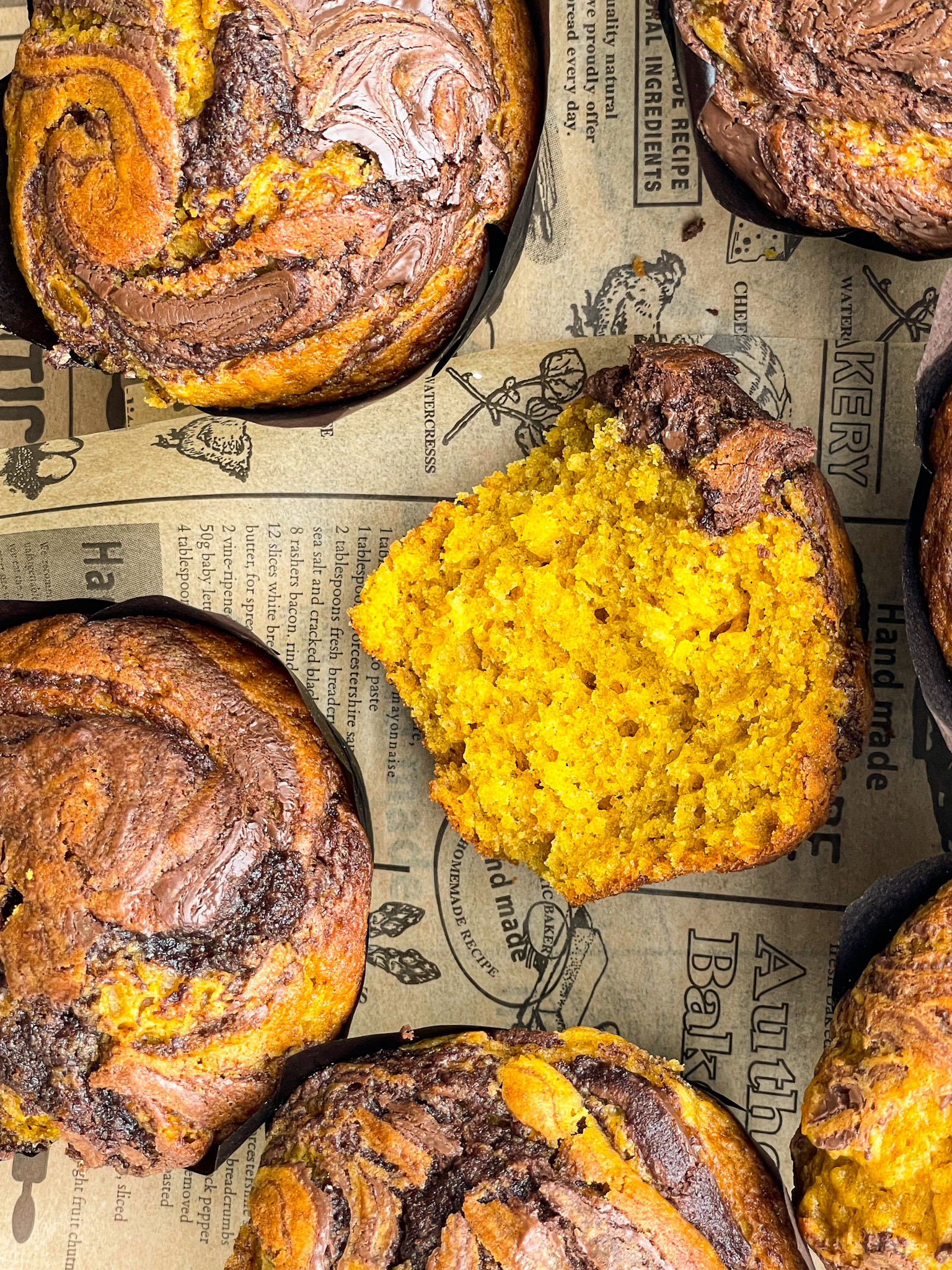 Chocolate Pumpkin Muffins