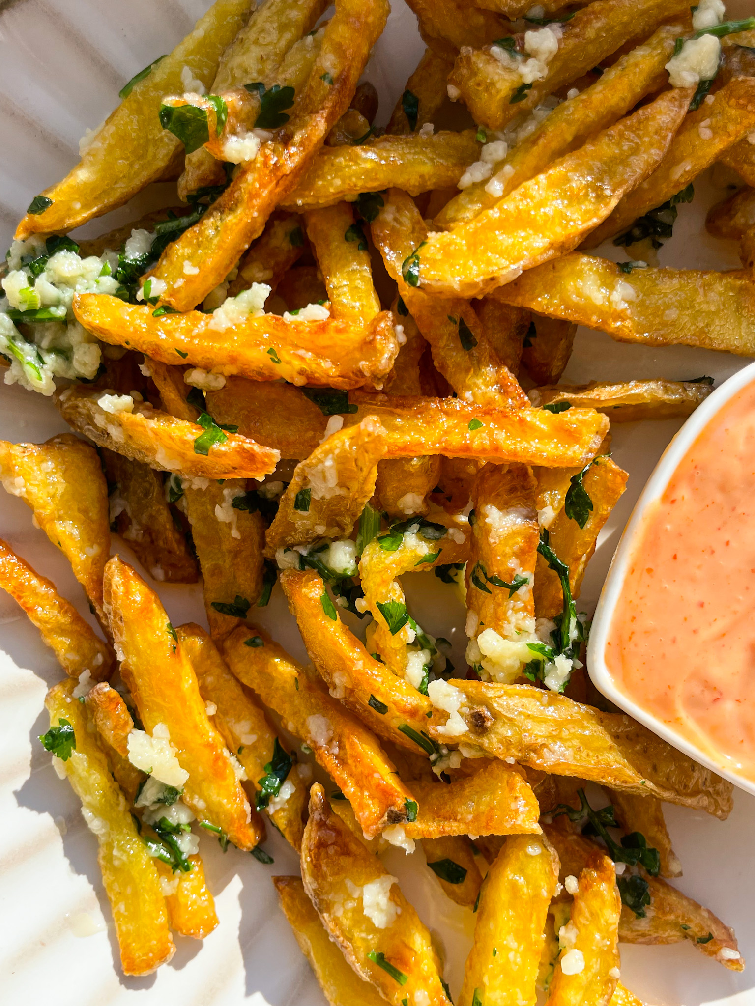 Garlic Butter Parmesan Fries