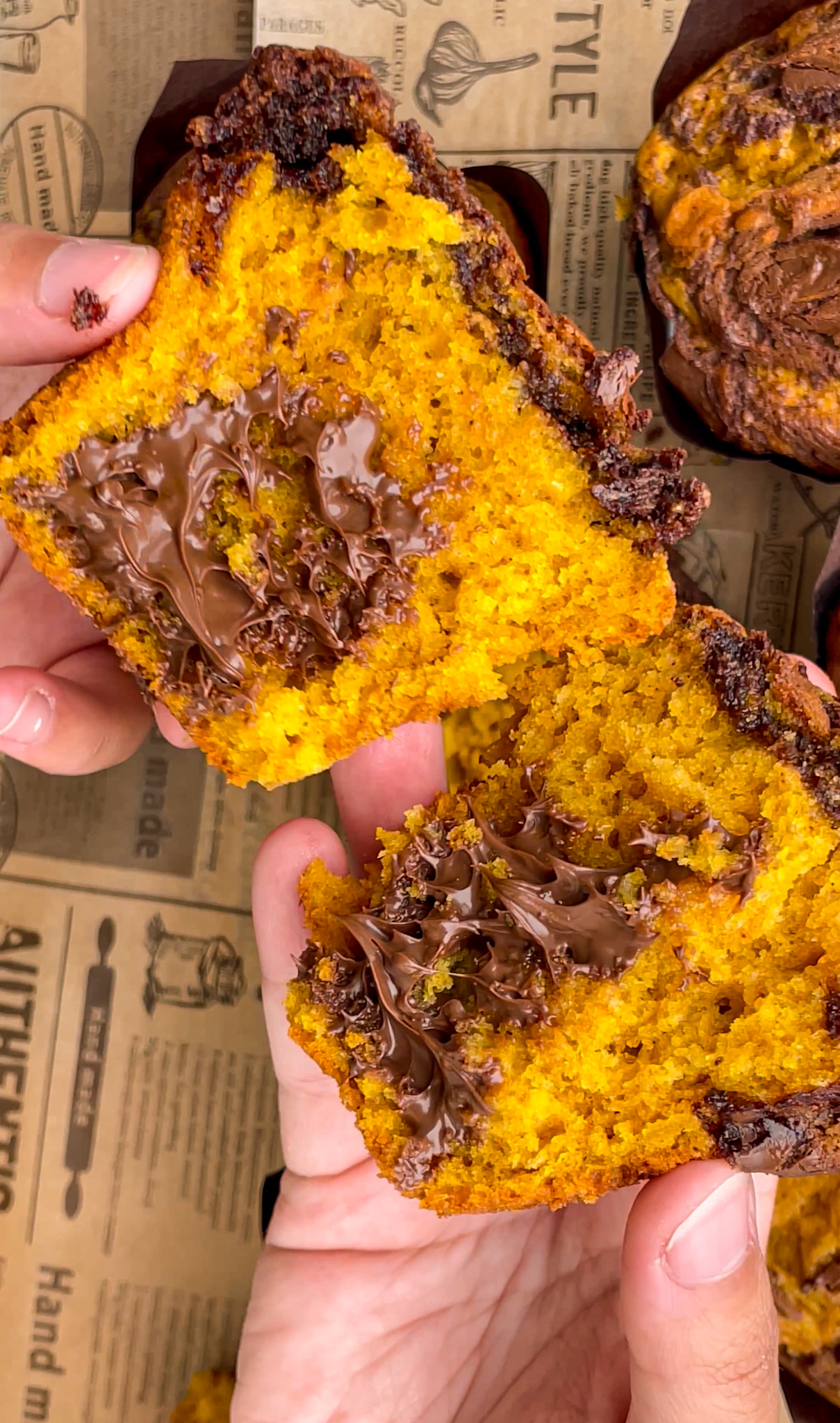 Chocolate Pumpkin Muffins