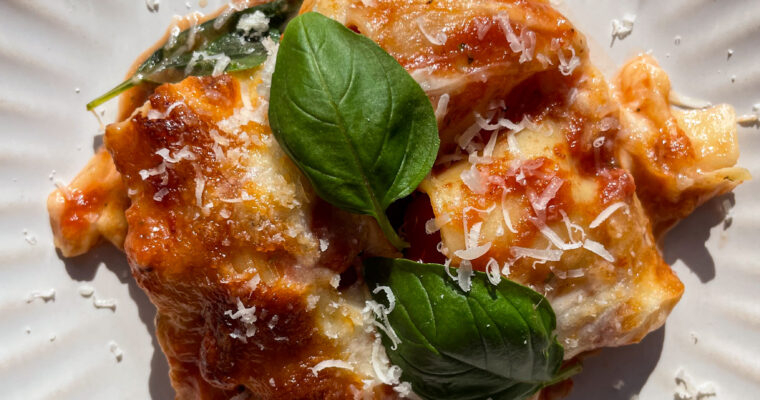 TOMATO MOZZARELLA STUFFED CANNELLONI