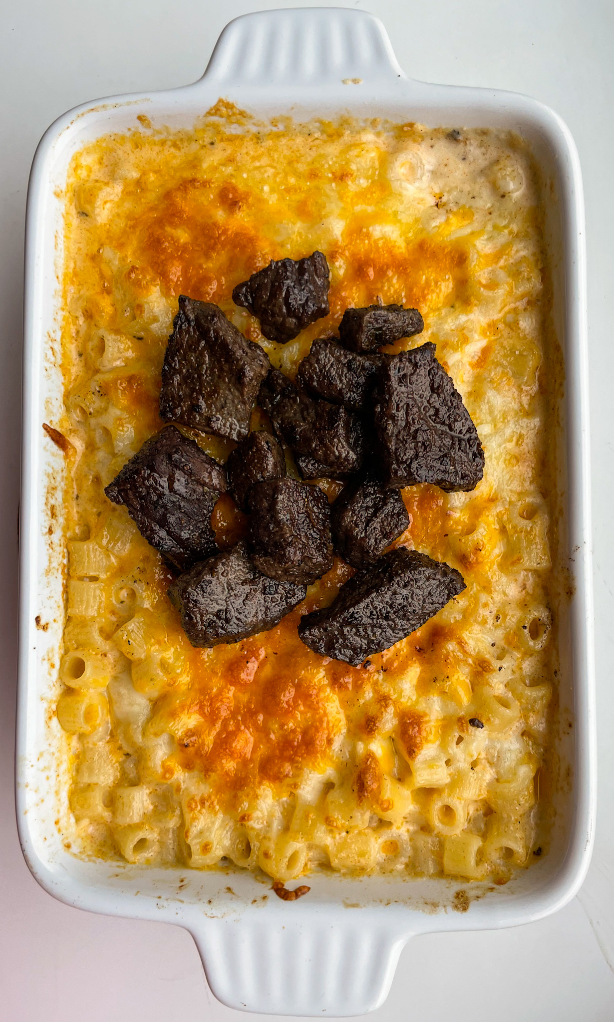 Mac and Cheese Steak Bites