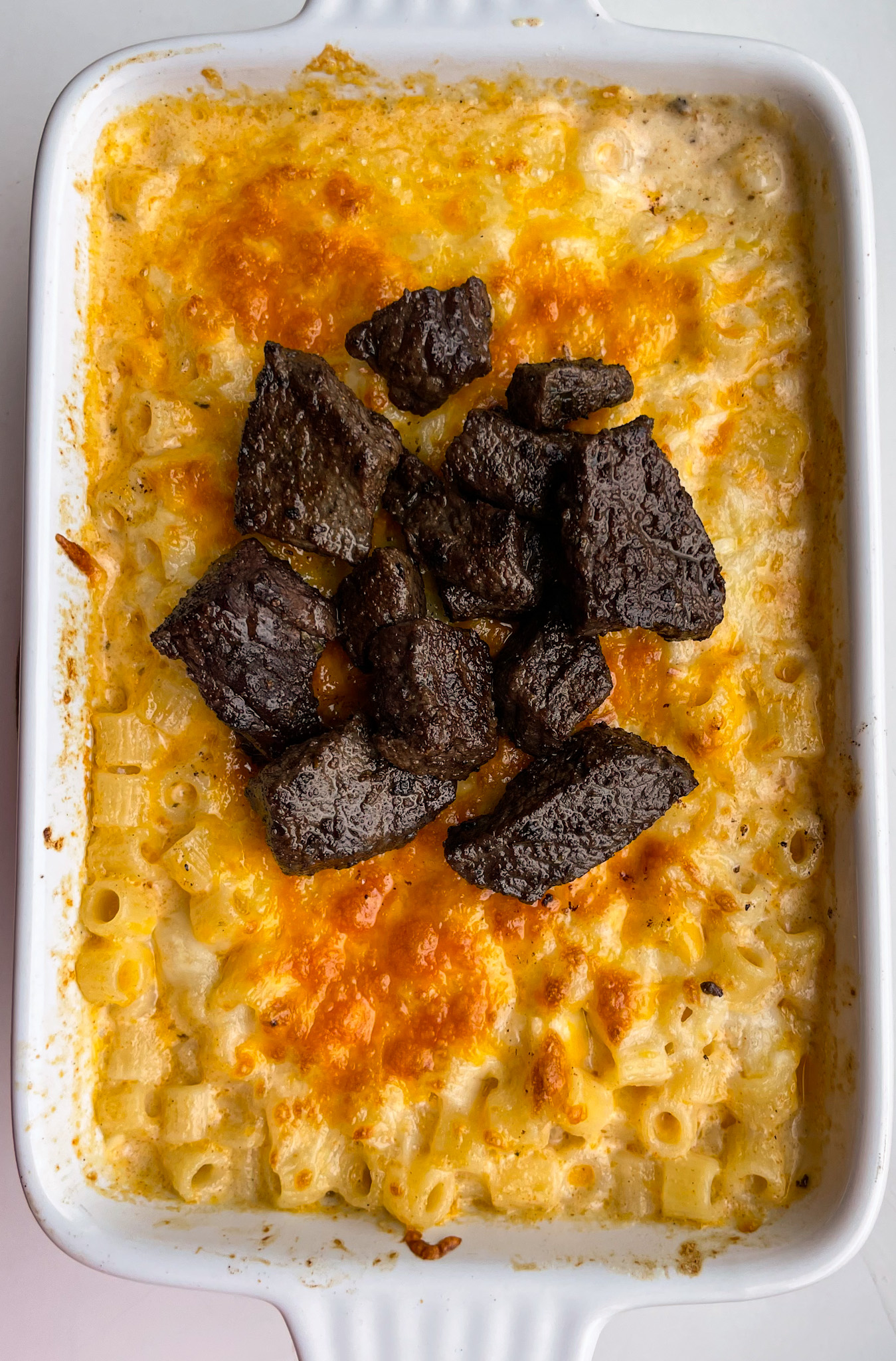 Mac and Cheese Steak Bites