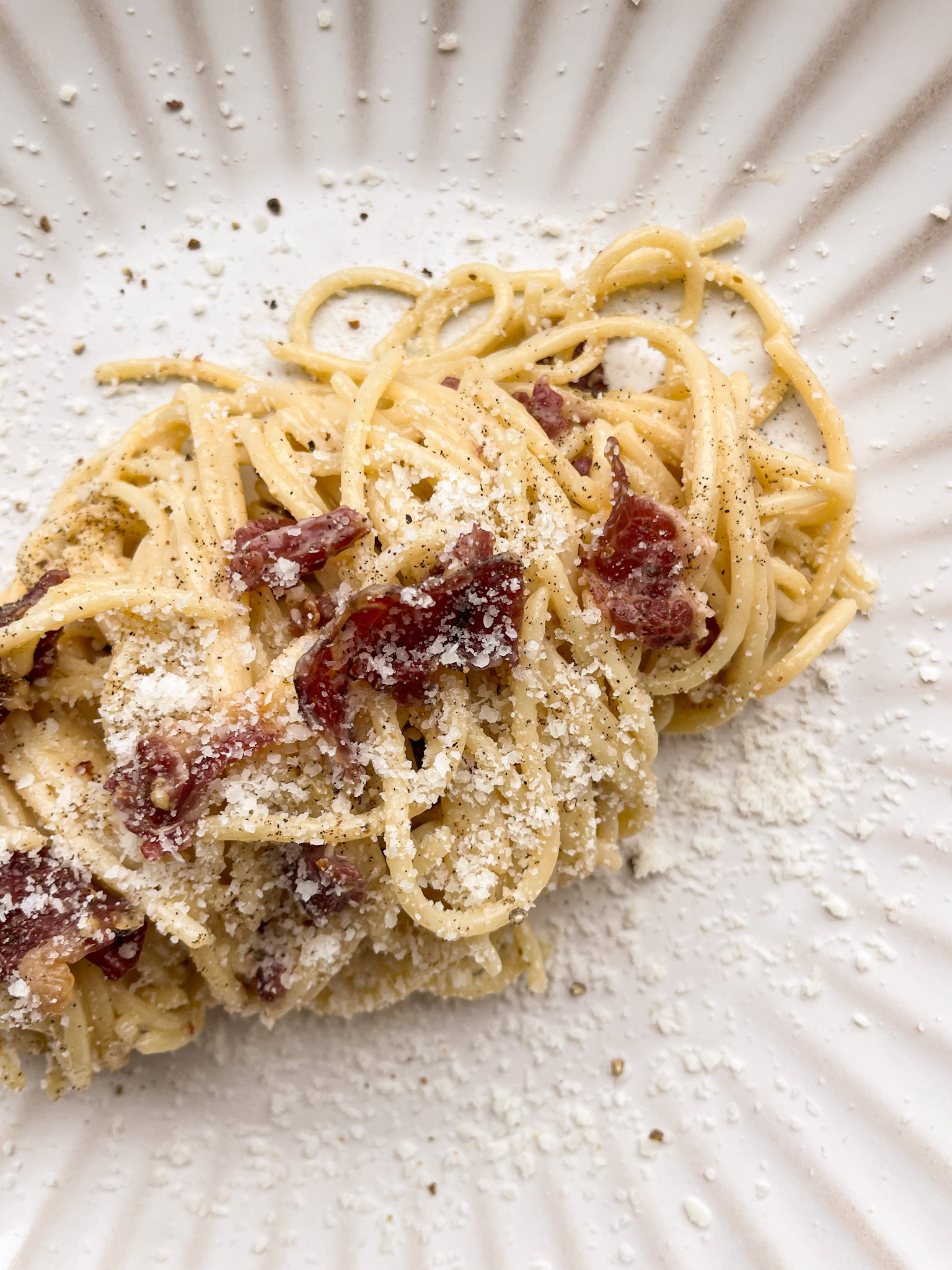 Spaghetti Carbonara Beef Bacon
