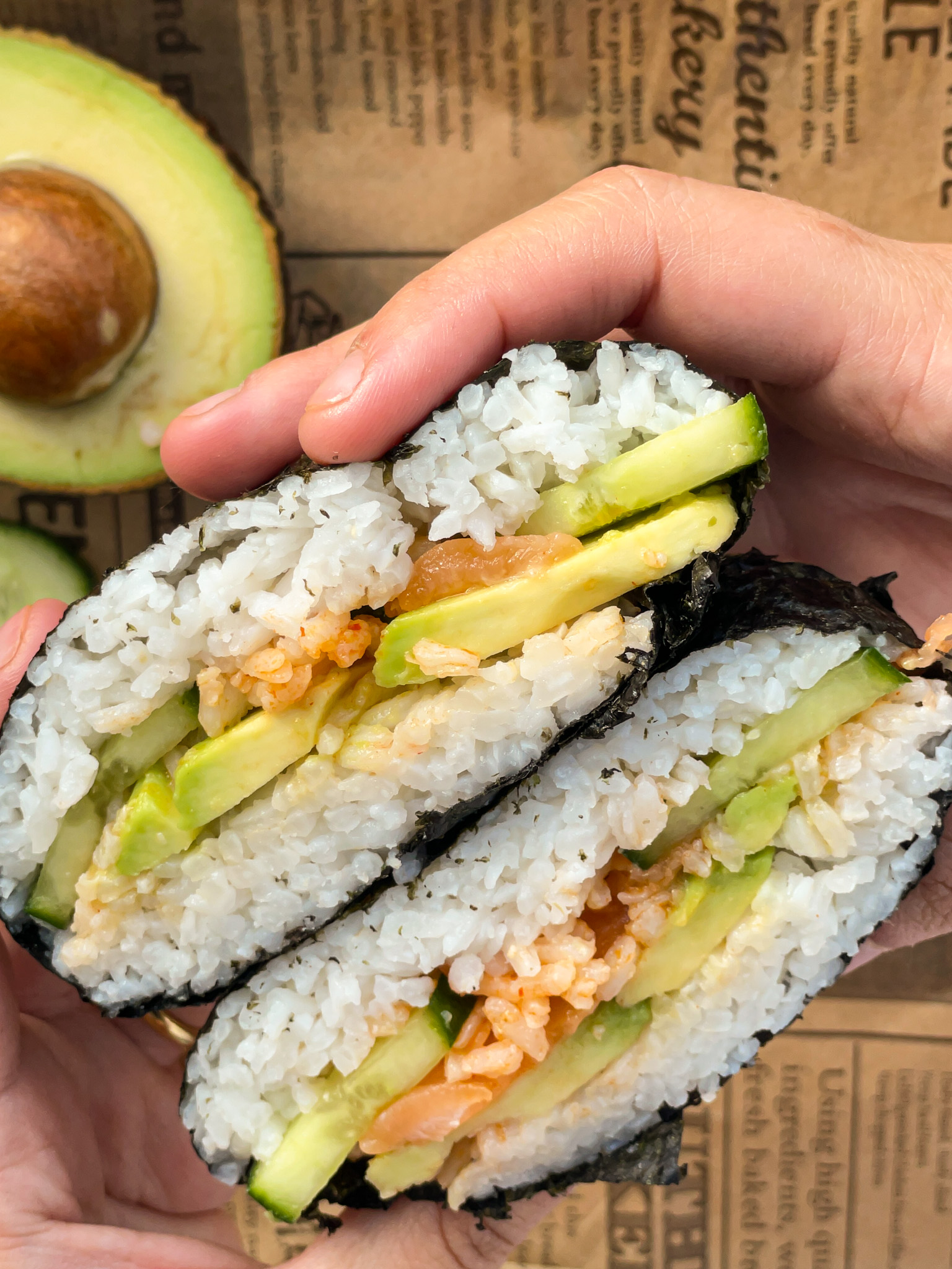 Salmon Onigirazu Recipe