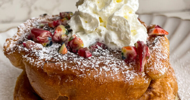 CRÈME BRÛLÉE CANDY CANE FRENCH TOAST