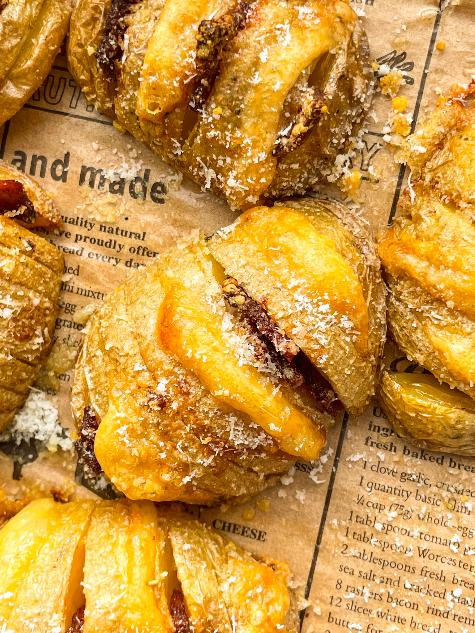 Cheesy Sucuk Hasselback Potatoes