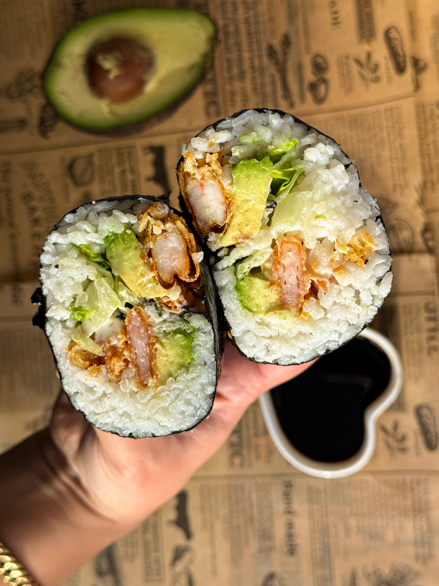 Shrimp Sushi Burrito