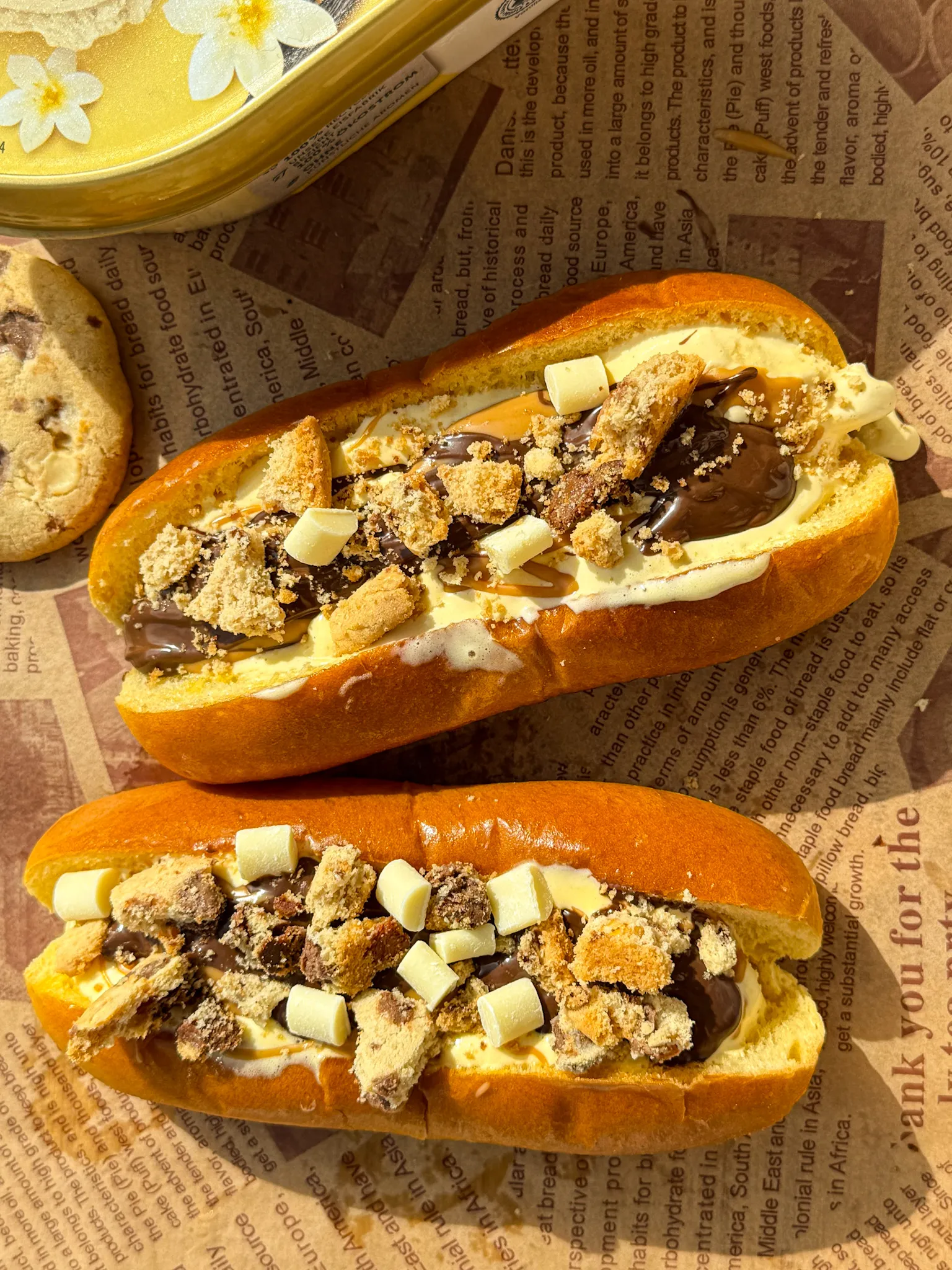 Butter Ice Cream Brioche Rolls