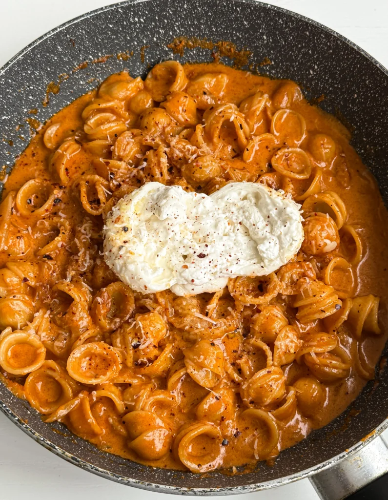 Chili Onion Burrata Pasta