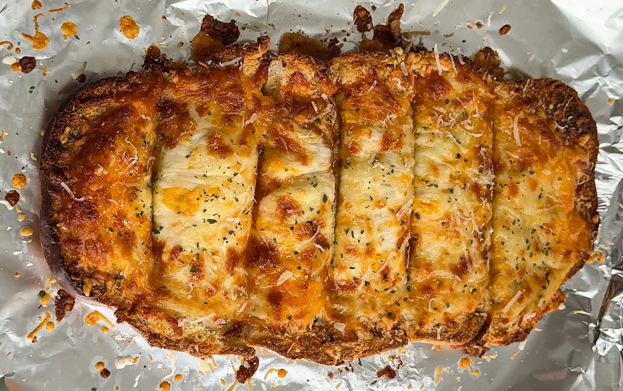 Triple Cheese Garlic Bread