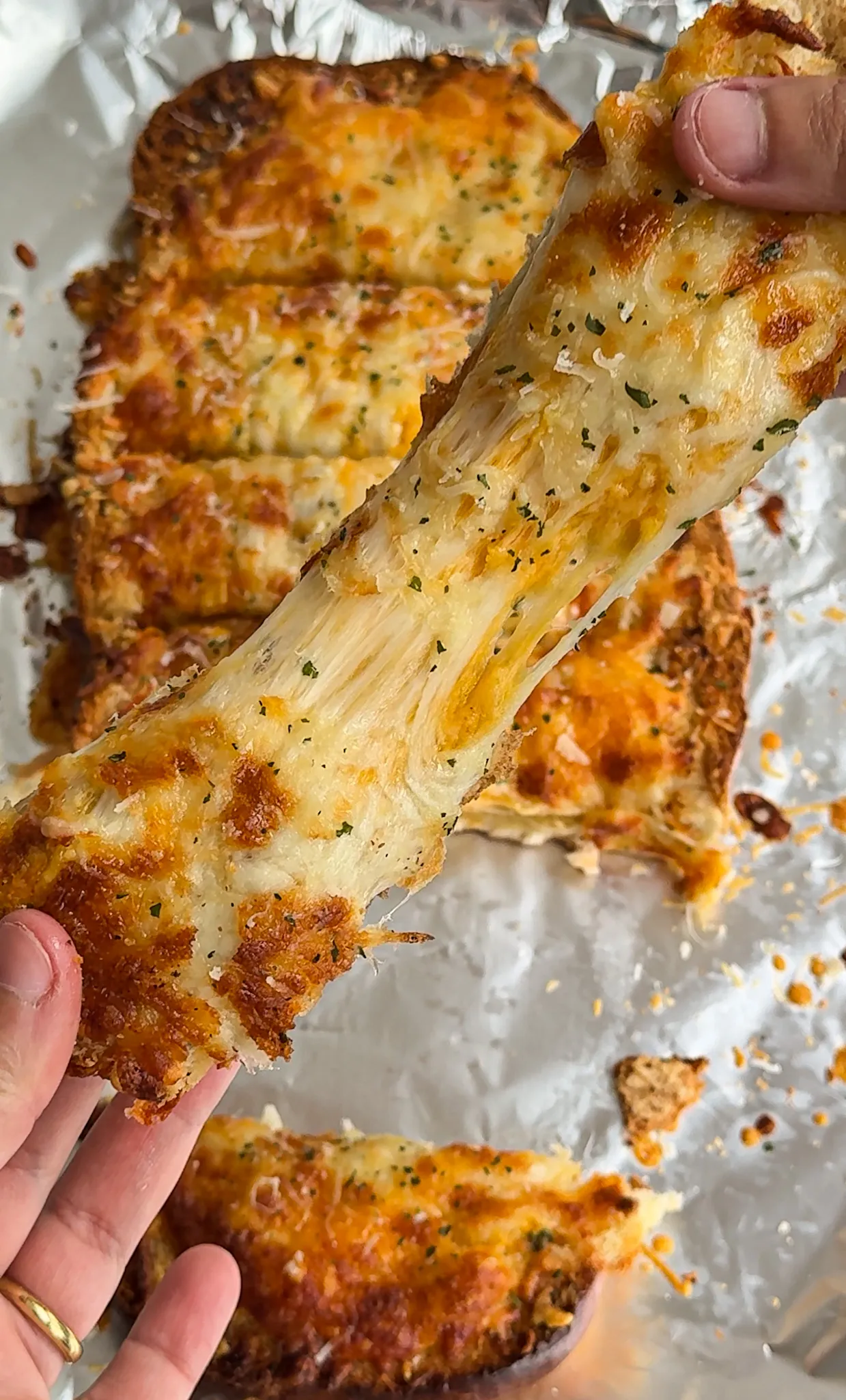 Triple Cheese Garlic Bread
