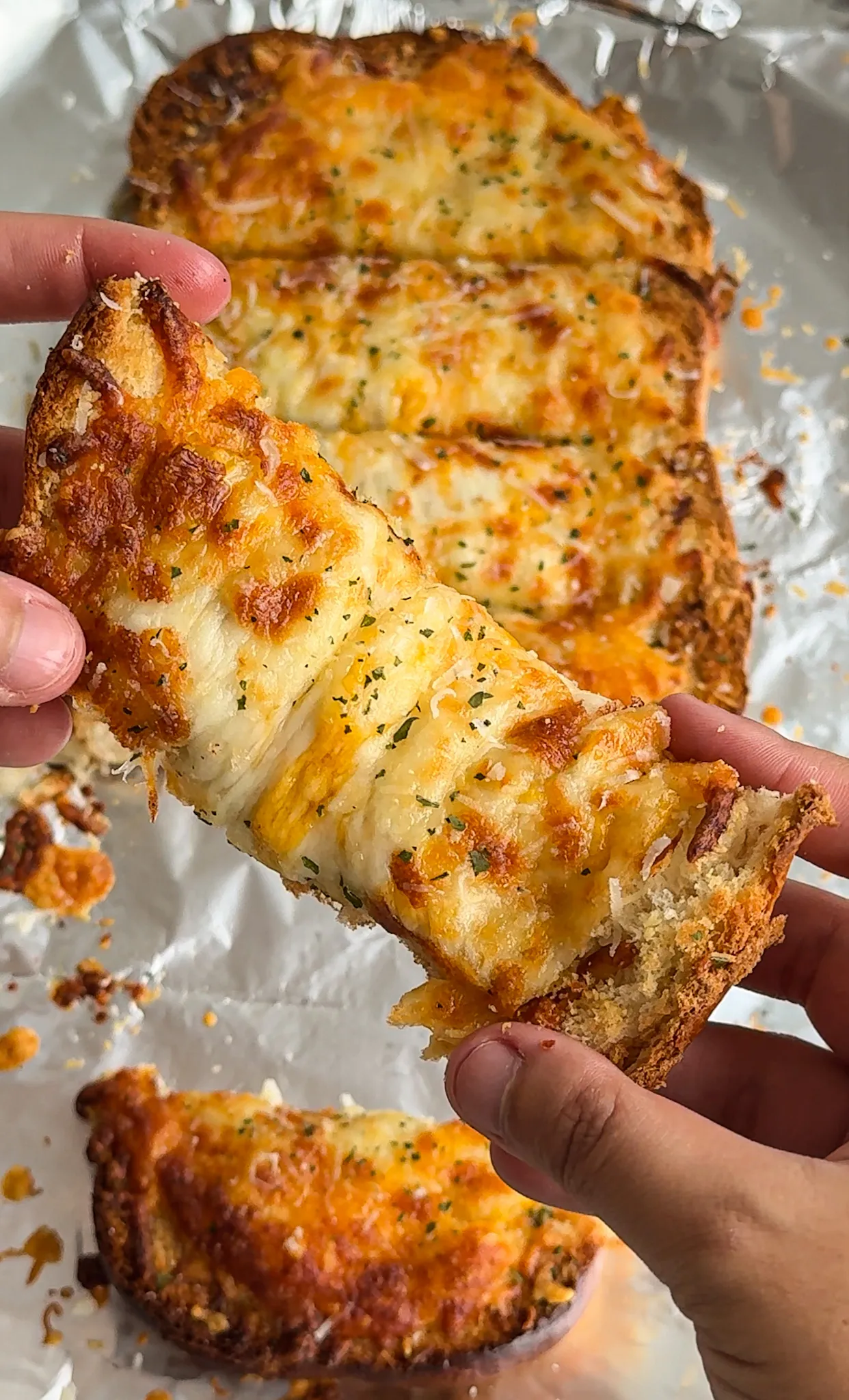 Triple Cheese Garlic Bread