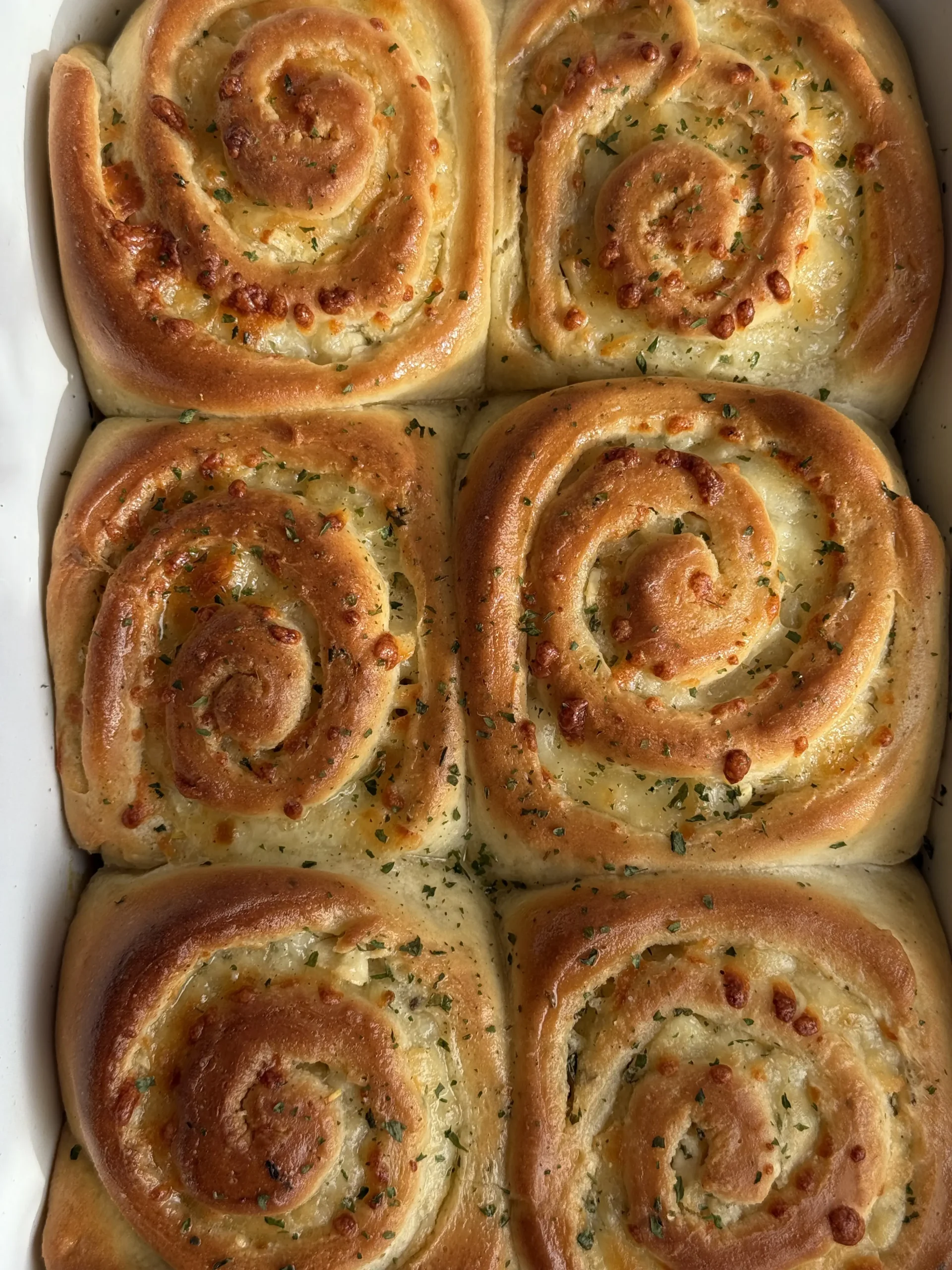 Soft Garlic Cheese Rolls
