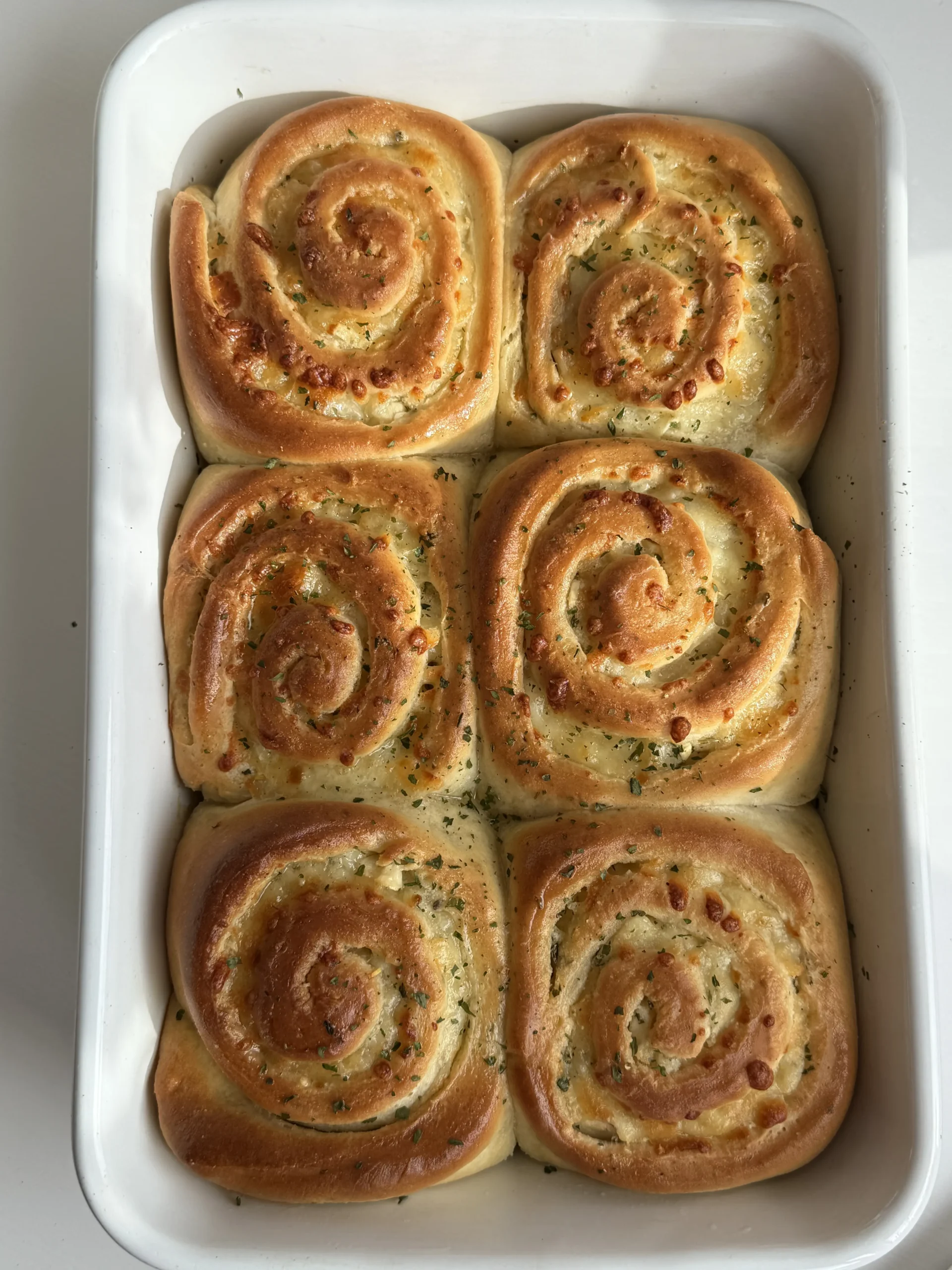 Soft Garlic Cheese Rolls