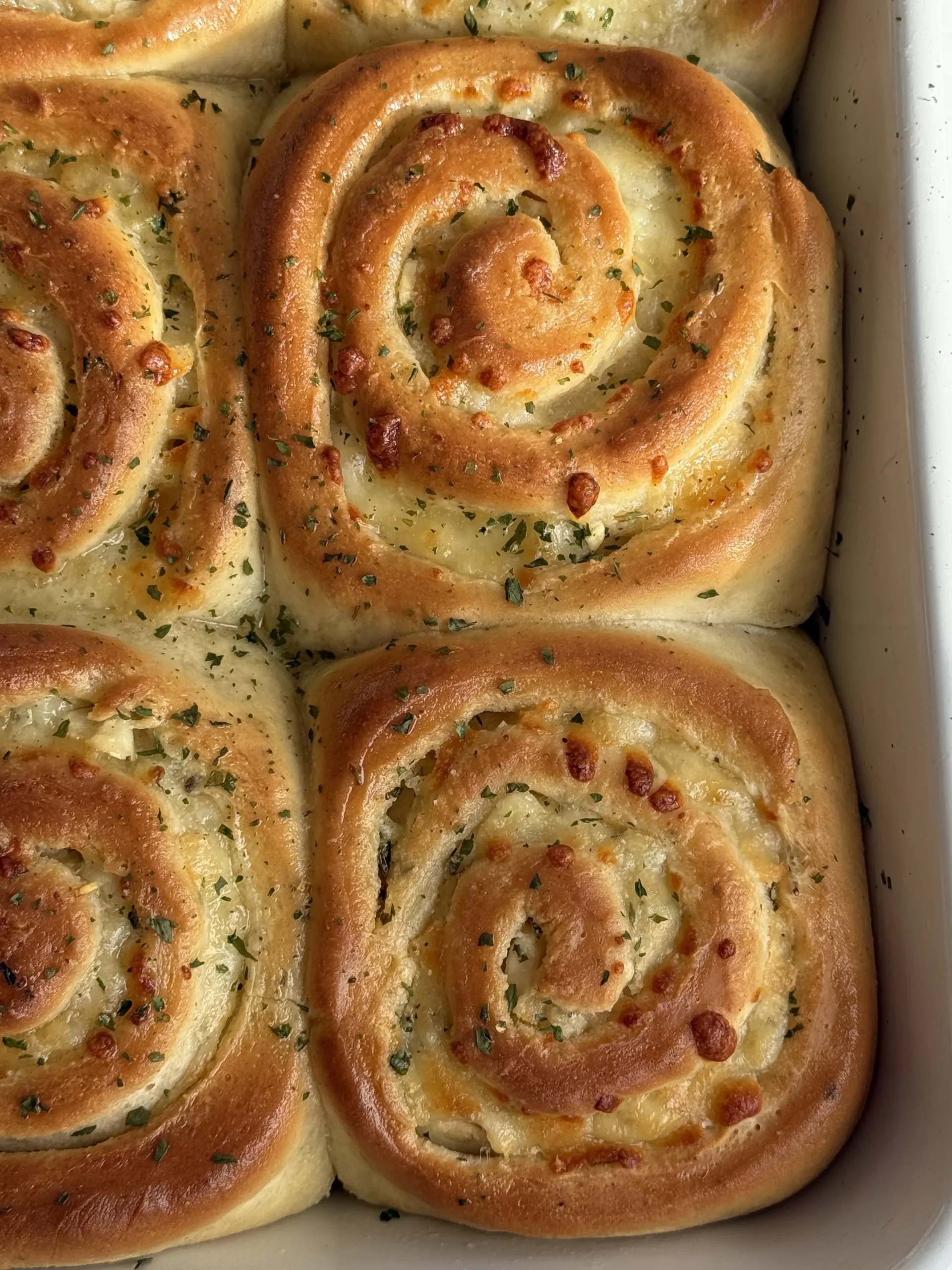 Soft Garlic Cheese Rolls