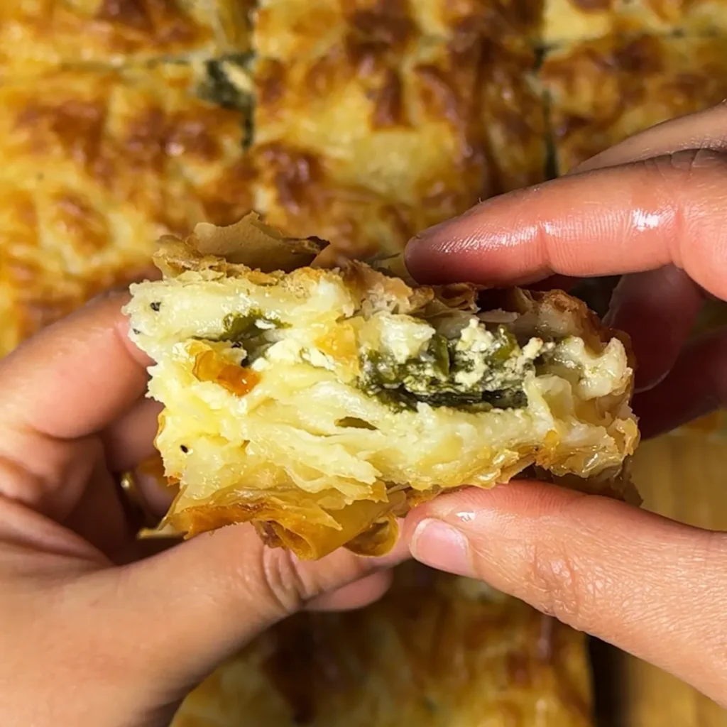 Turkish spinach börek