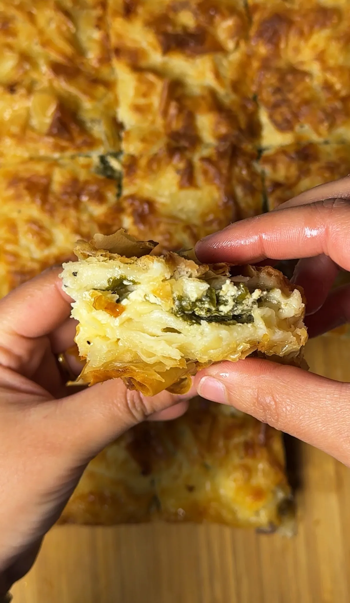 Turkish spinach börek