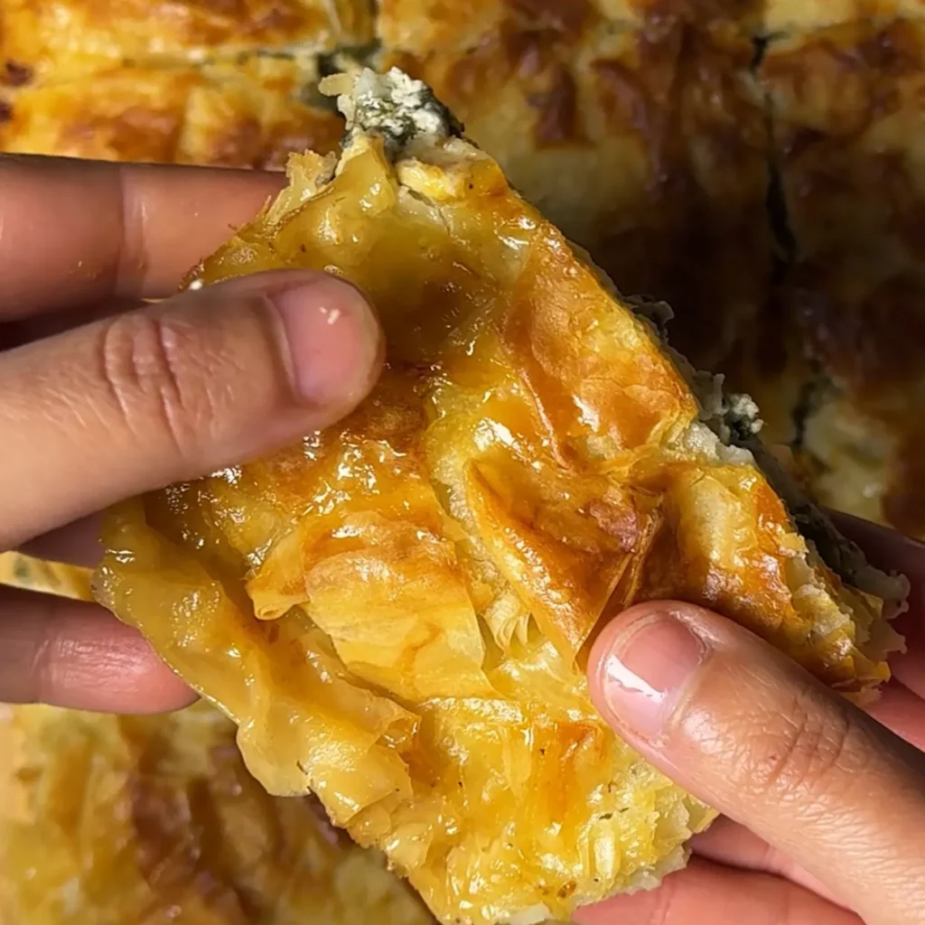 Turkish spinach börek