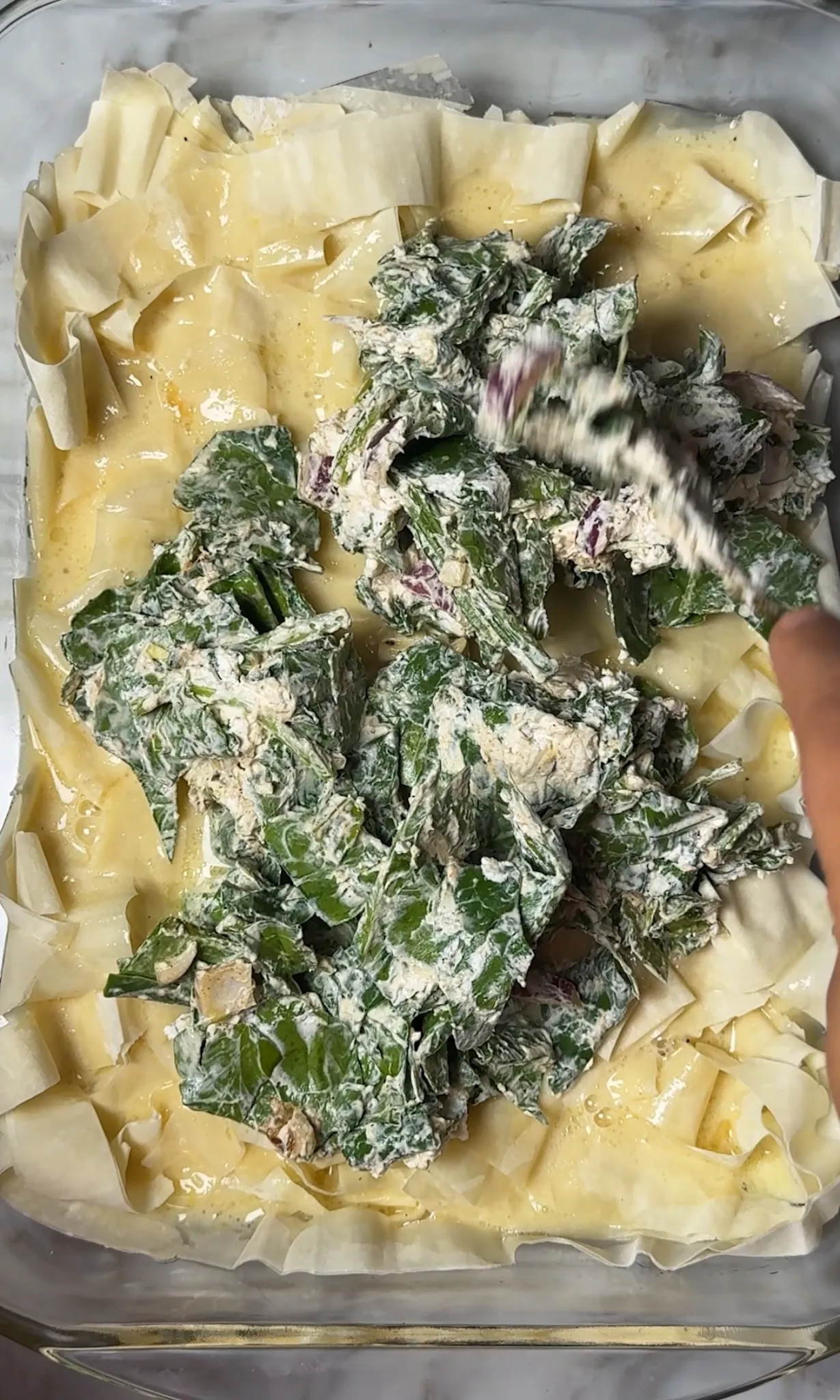 Turkish spinach börek