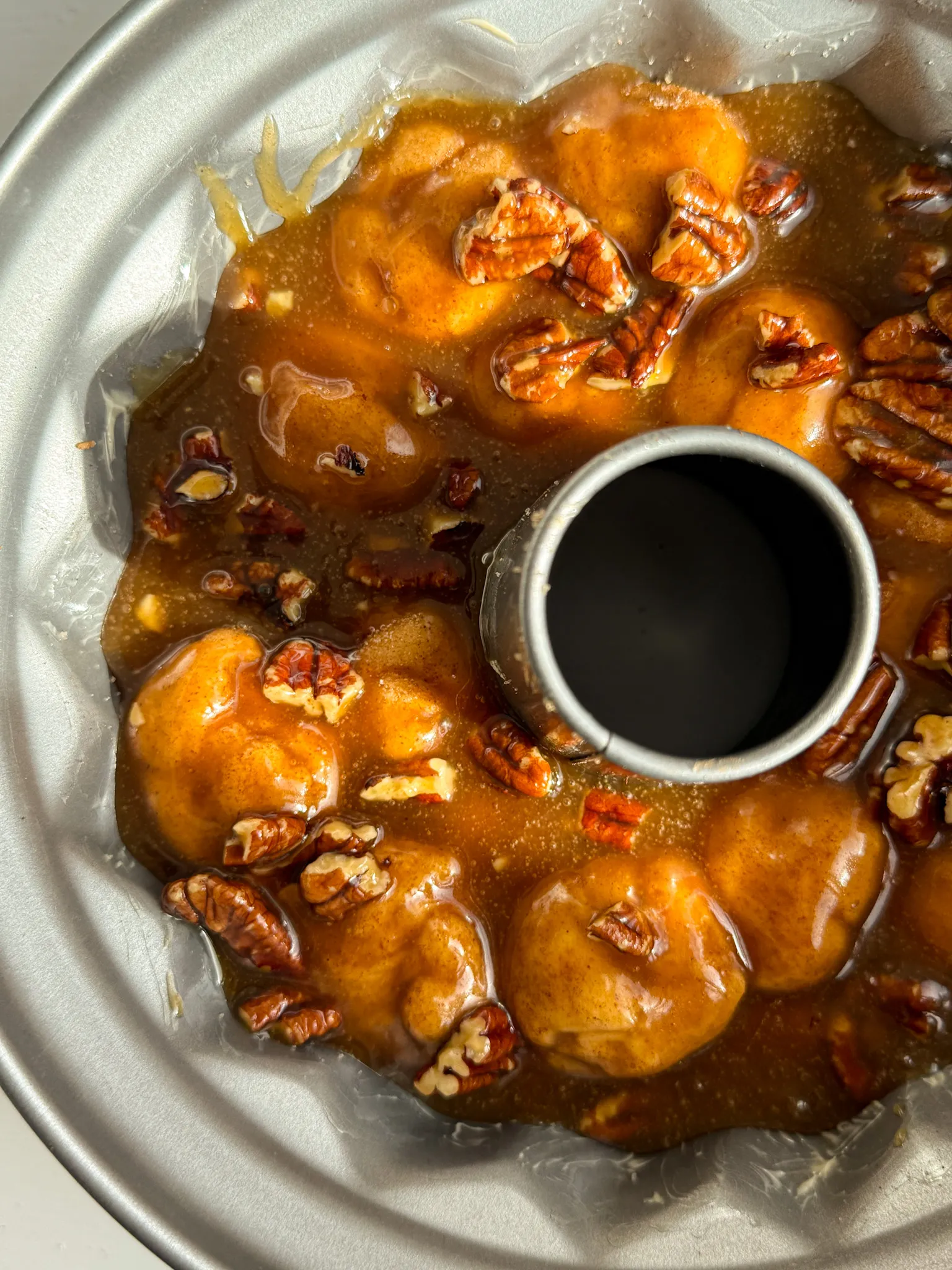 Making process of pumpkin monkey bread