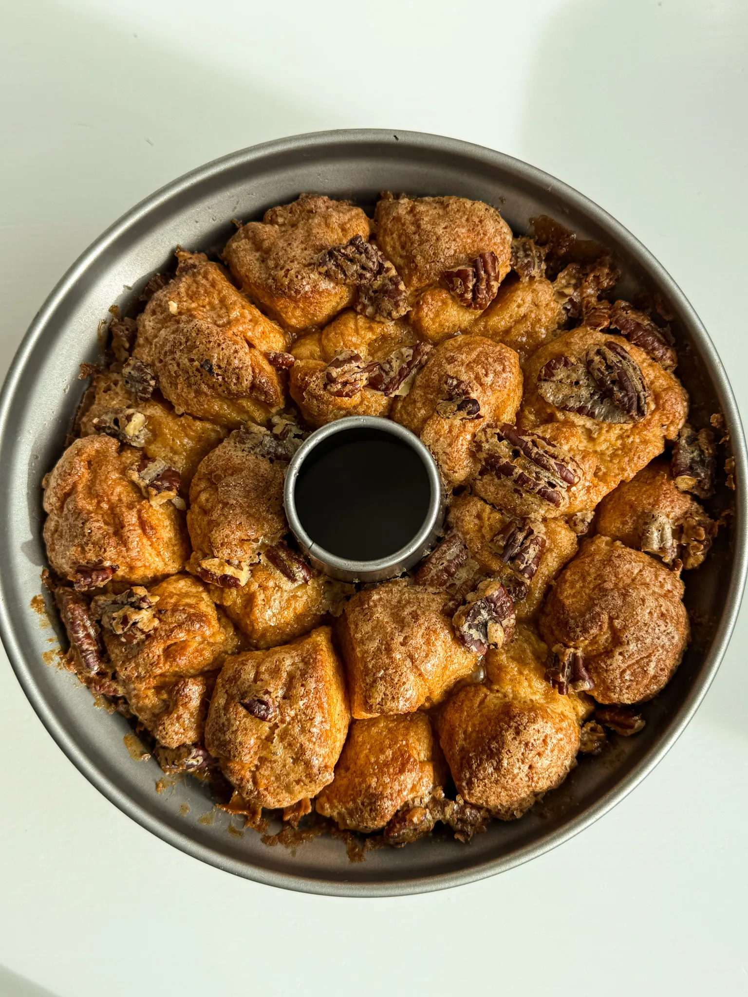 Making process of pumpkin monkey bread