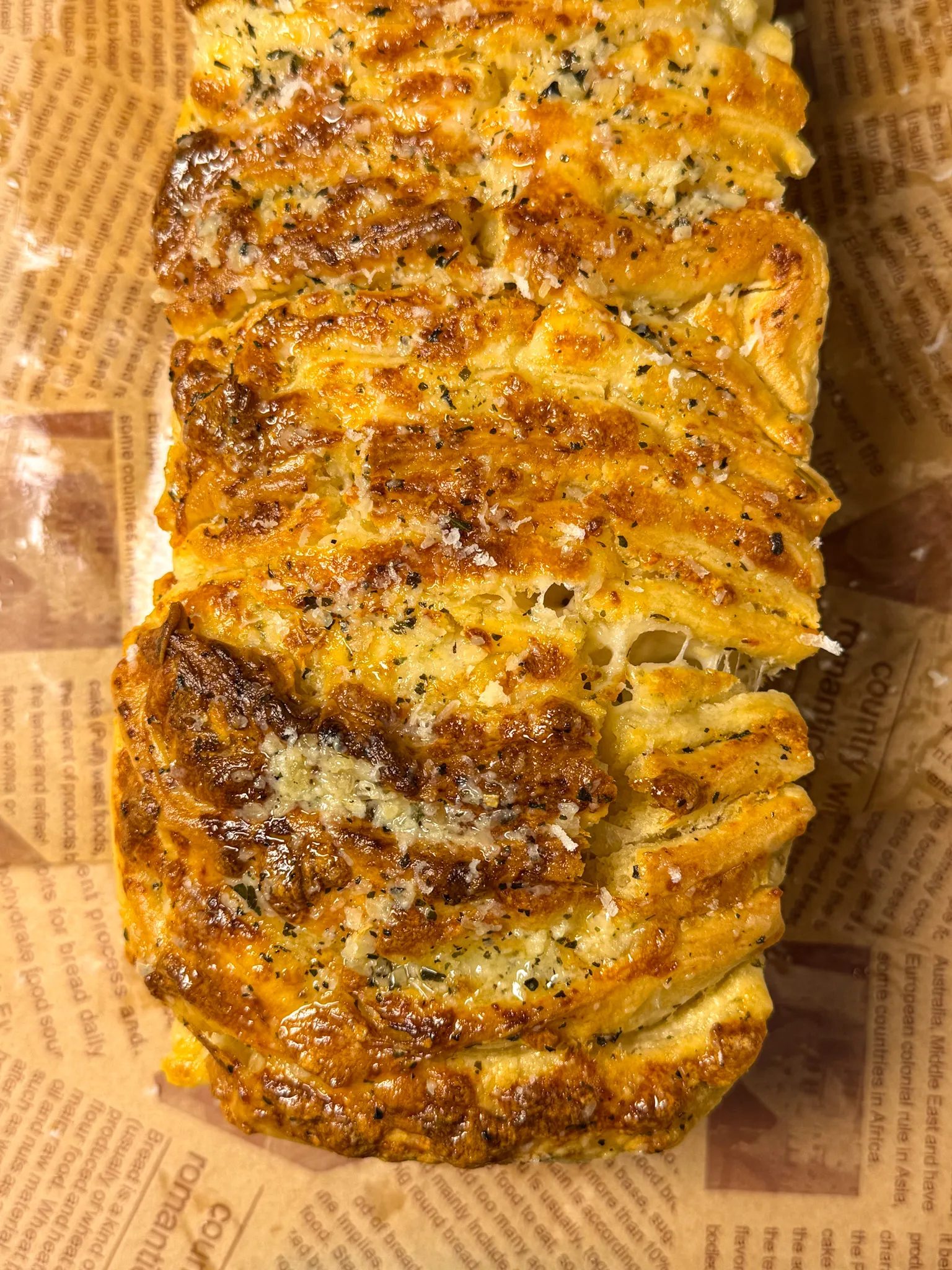 Garlic Cheese Pull Apart Bread