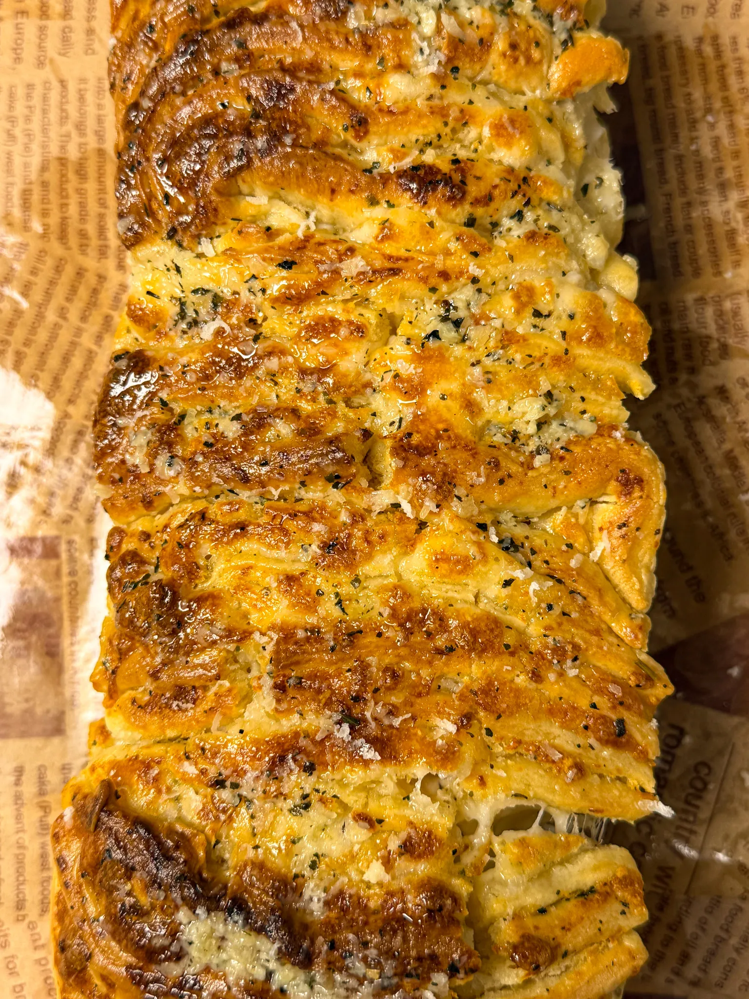 Garlic Cheese Pull Apart Bread