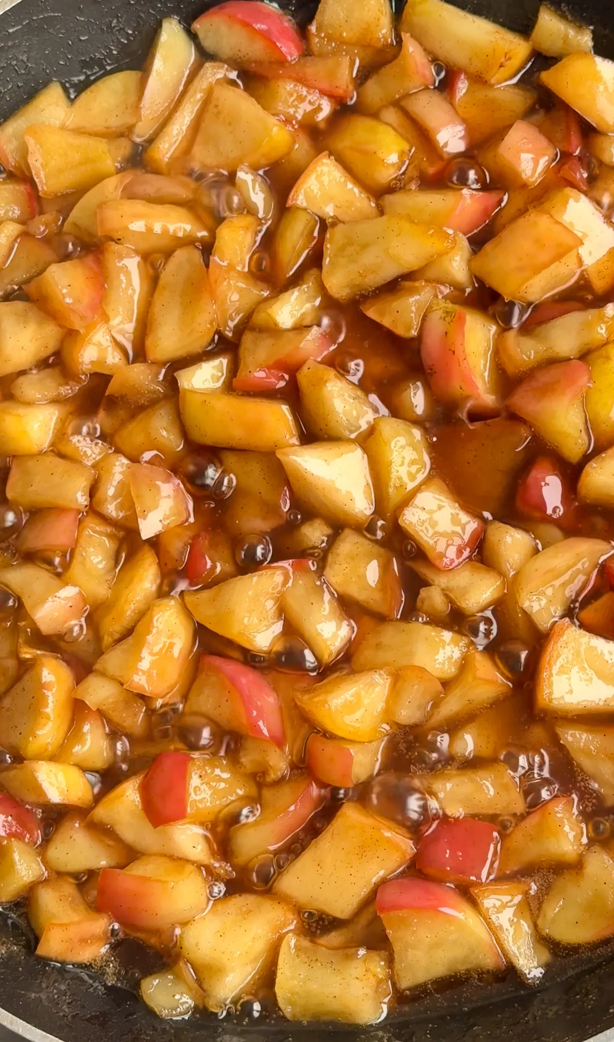 Apple pieces for Apple Fritter Donuts Recipe